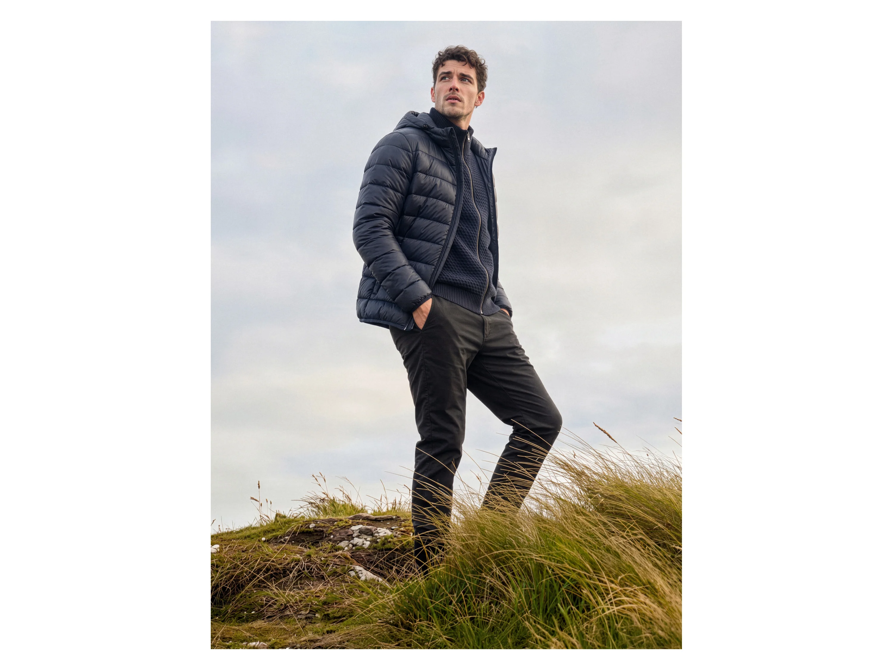 ESMARA MEN Herren Lightweight-Jacke (Navy, M (48/50)) – Bild 4 von 4