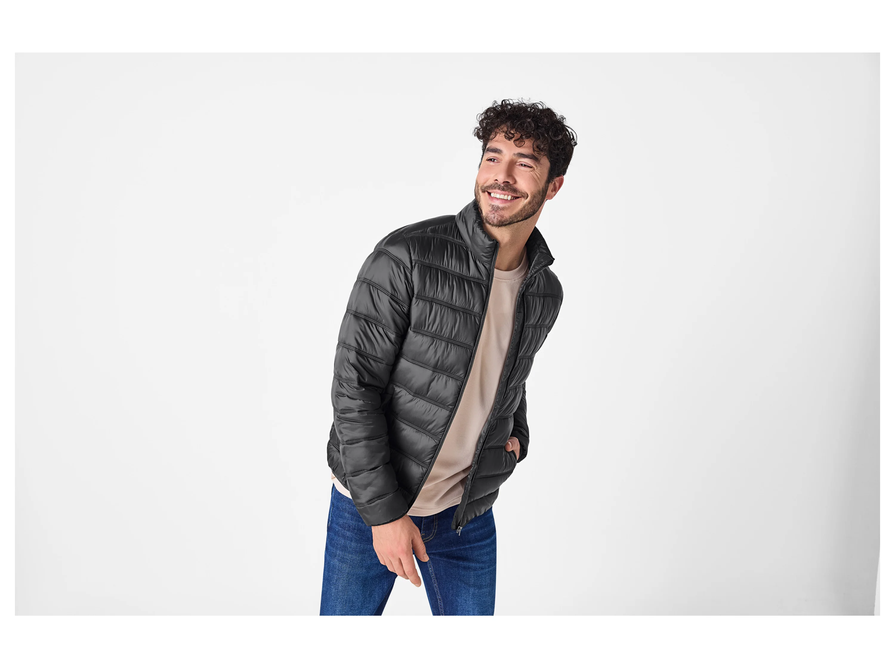 ESMARA MEN Herren Lightweight-Jacke (Olive, M (48/50)) – Bild 4 von 4
