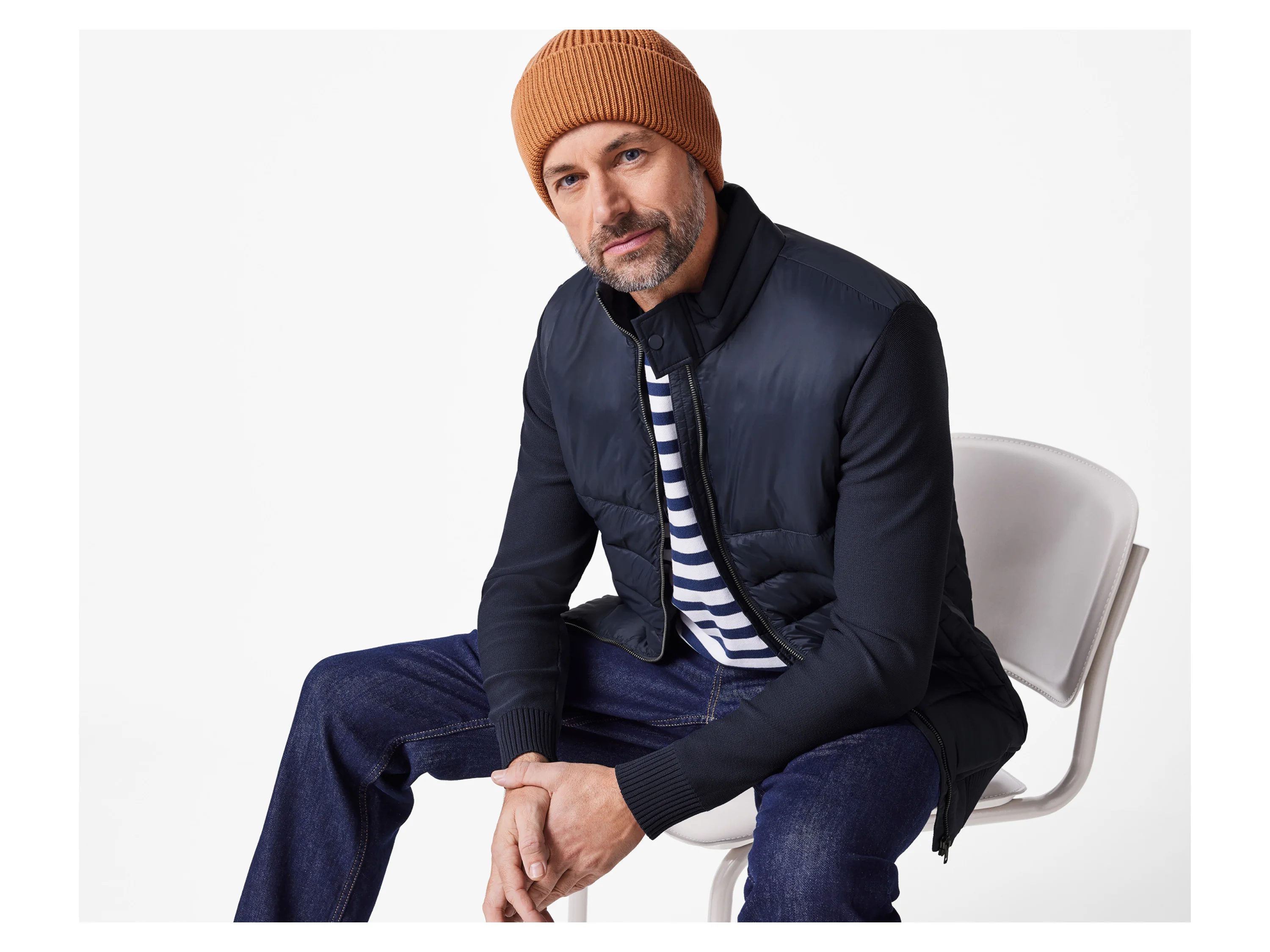 ESMARA MEN Herren Lightweightjacke (Navy, M (48/50)) – Bild 2 von 4