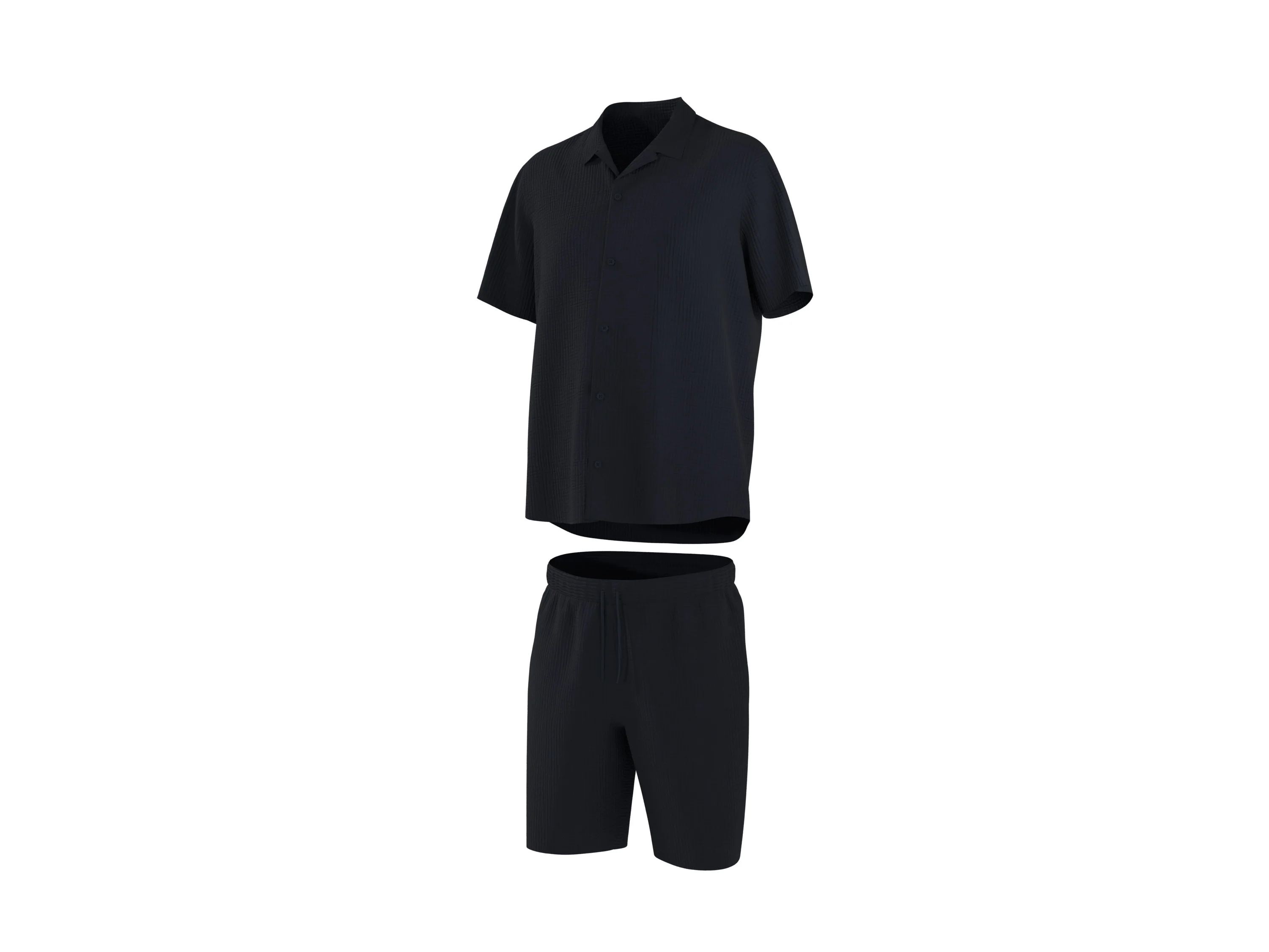 ESMARA MEN Herren Musselin-Pyjama (Navy, S (44/46)) – Bild 4 von 4