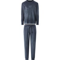 ESMARA MEN Herren Nicki-Pyjama (Blau, XL (56/58))