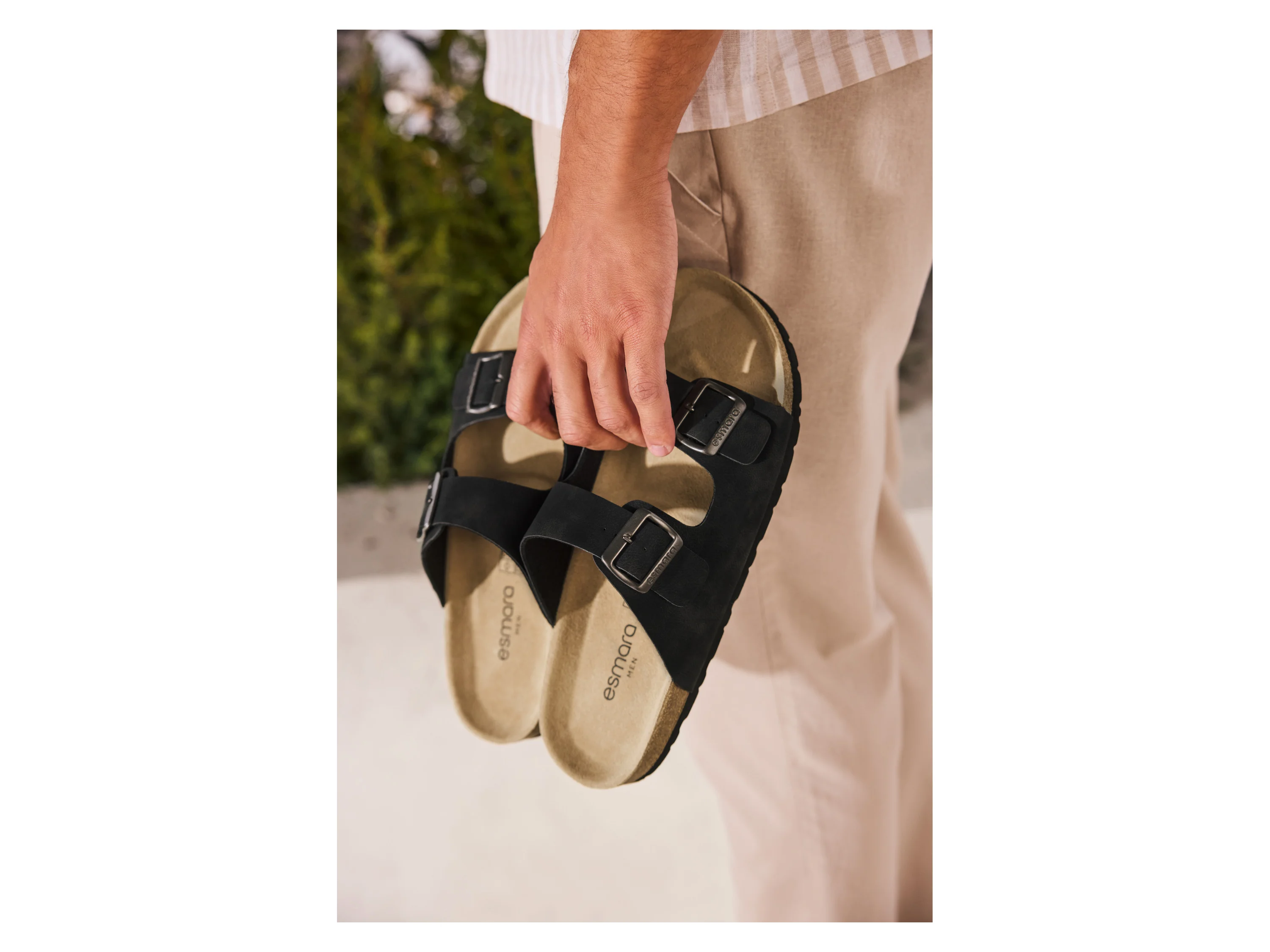 ESMARA MEN Herren Pantoletten (Schwarz, 46) – Bild 4 von 4