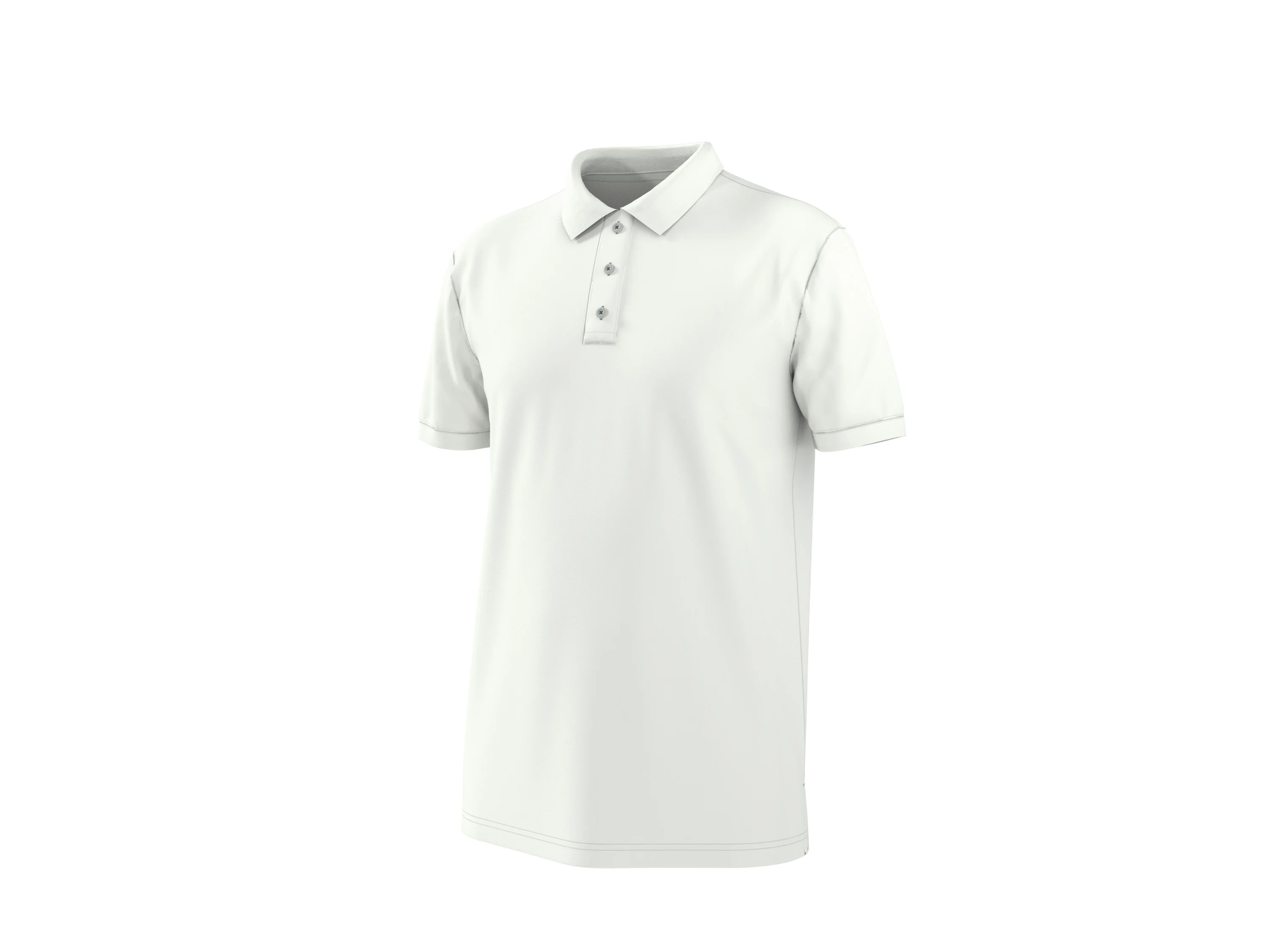 ESMARA MEN Herren Pikee Poloshirt (Weiß, L (52/54)) – Bild 4 von 4
