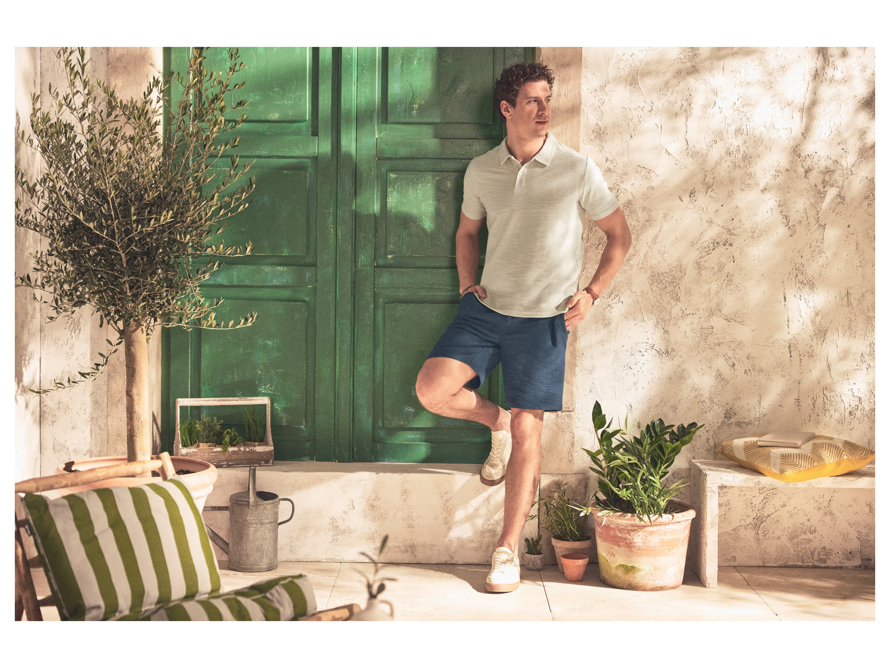 ESMARA MEN Herren Piquée-Shorts (Navy, XL (56/58)) – Bild 2 von 3