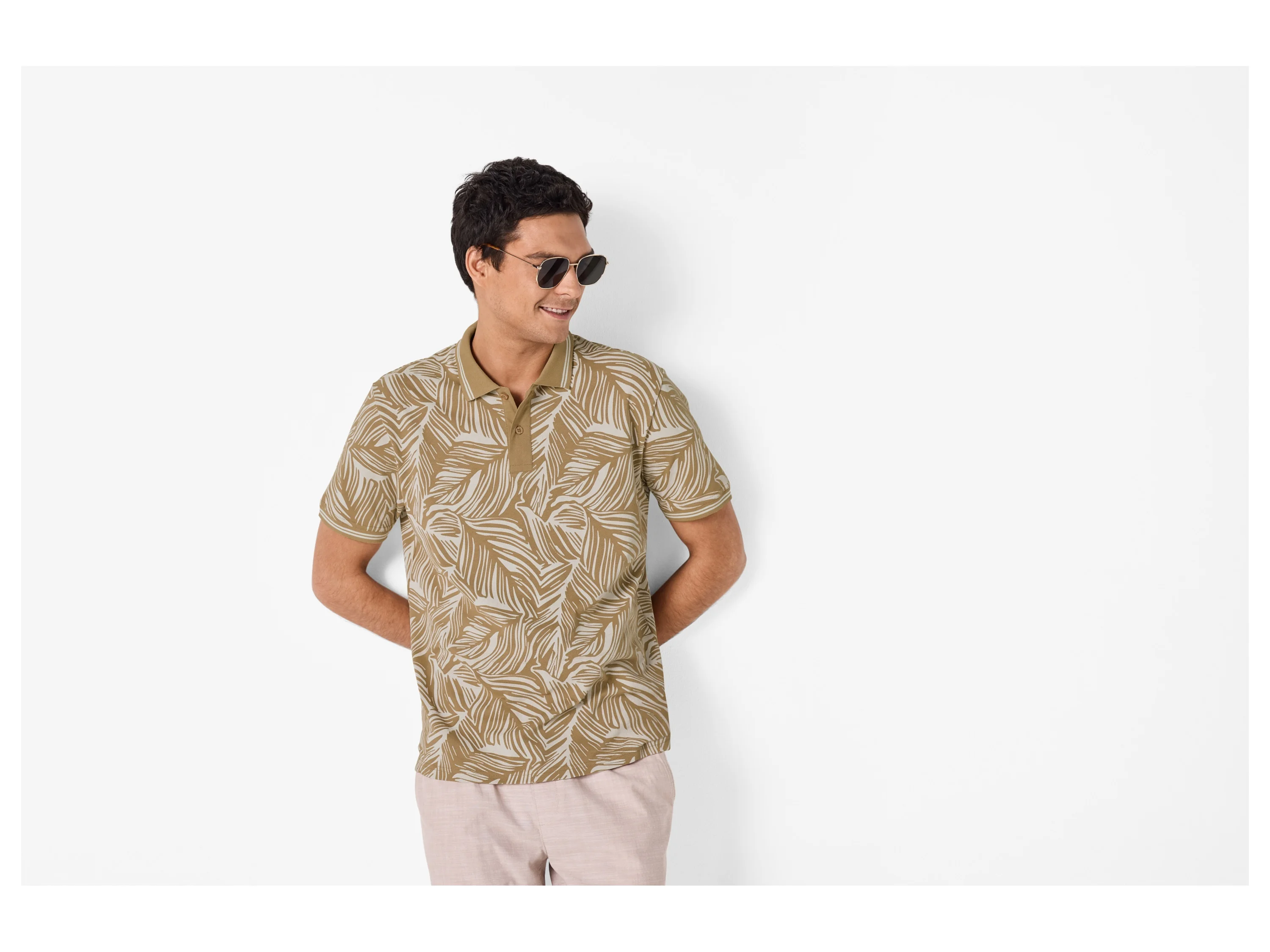 ESMARA MEN Herren Poloshirt (Beige, S (44/46)) – Bild 2 von 4