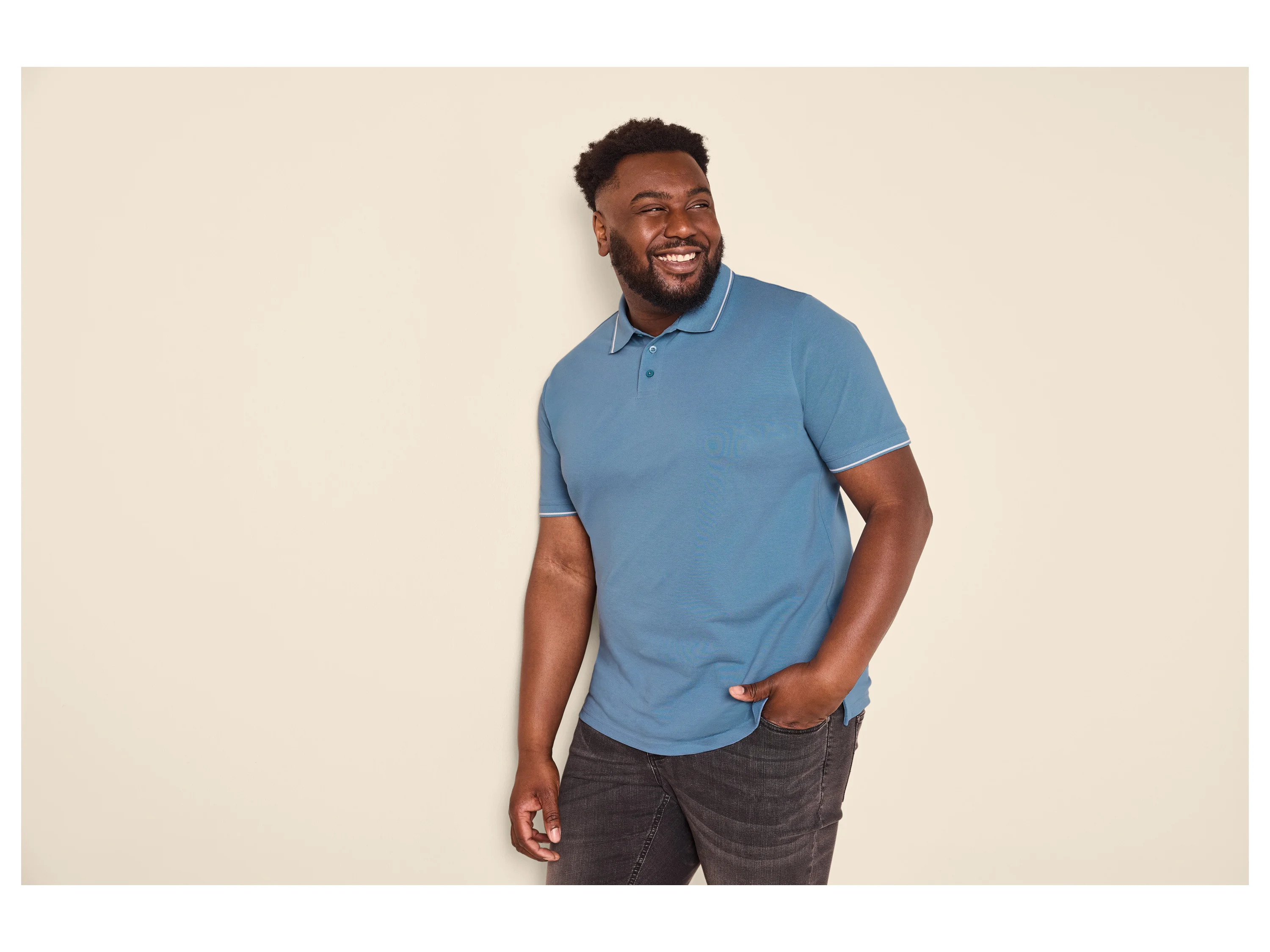 ESMARA MEN Herren Poloshirt (Blau, XXL (60/62)) – Bild 2 von 3