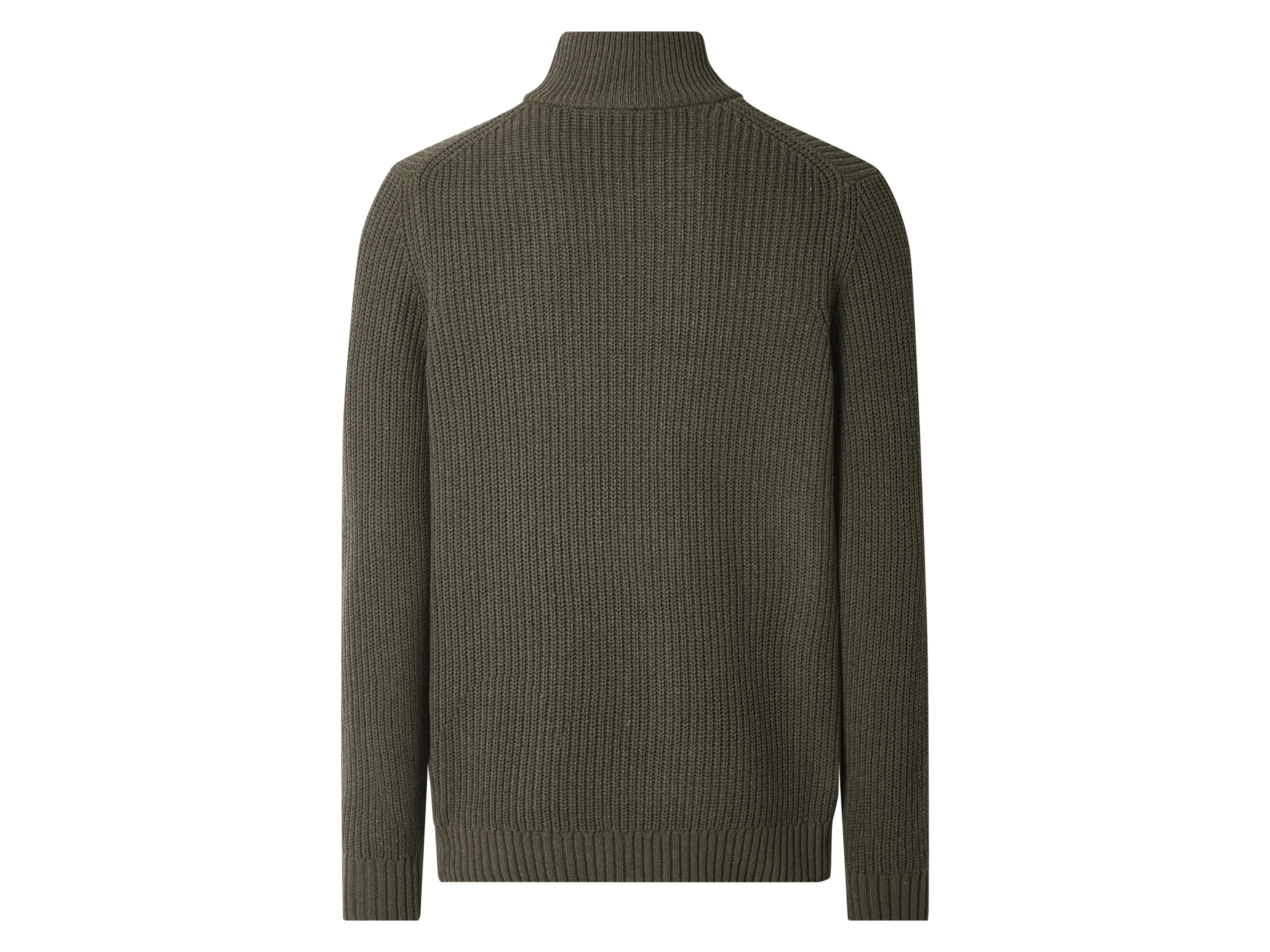ESMARA MEN Herren Pullover Grobstrick (Khaki, L (52/54)) – Bild 3 von 4