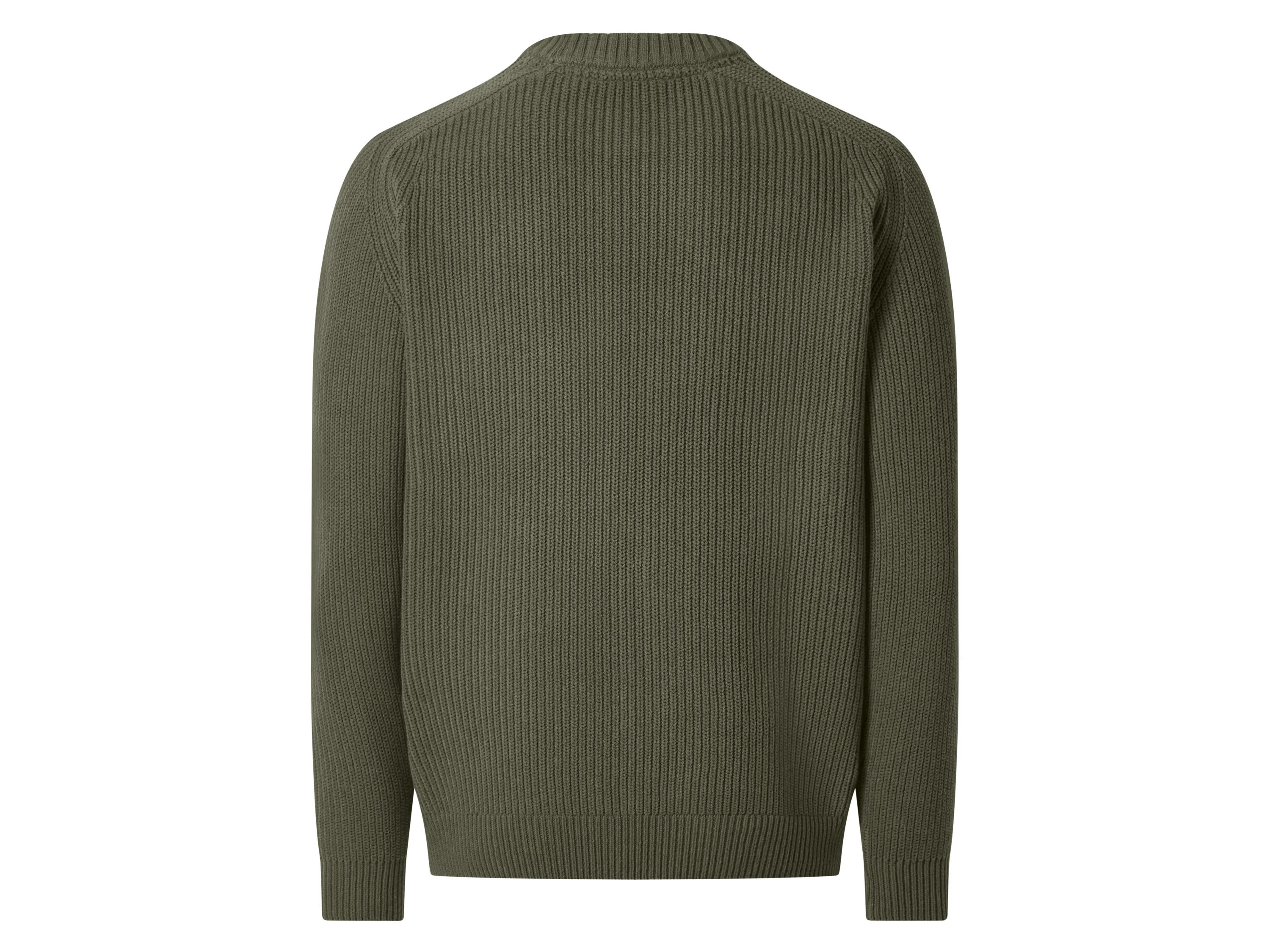 ESMARA MEN Herren Pullover Grobstrick (Olive, XXL(60/62)) – Bild 3 von 3