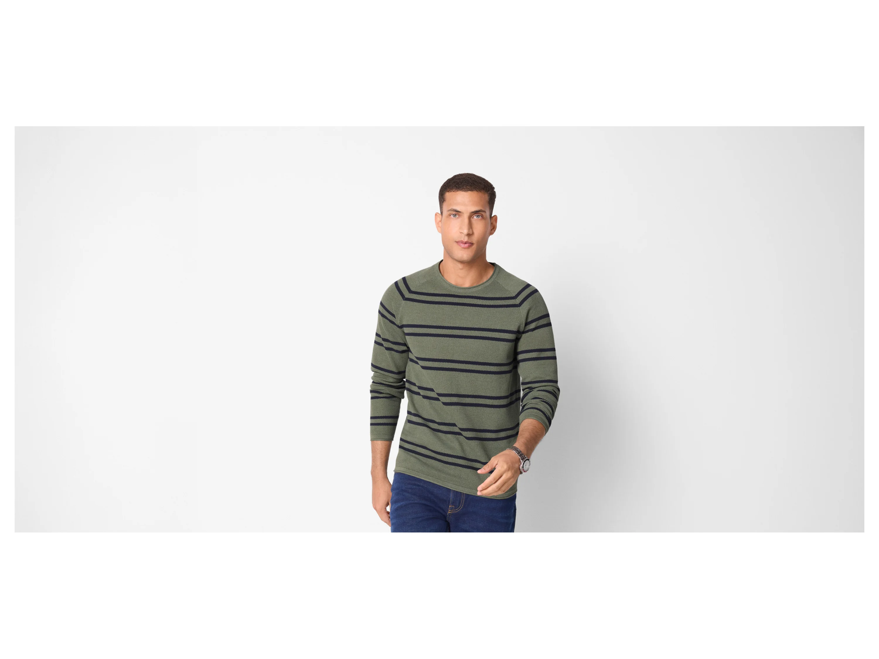 ESMARA MEN Herren Pullover (Khaki, S (44/46)) – Bild 2 von 4