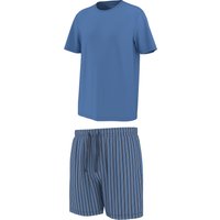 ESMARA MEN Herren Pyjama (Blau, M (48/50))