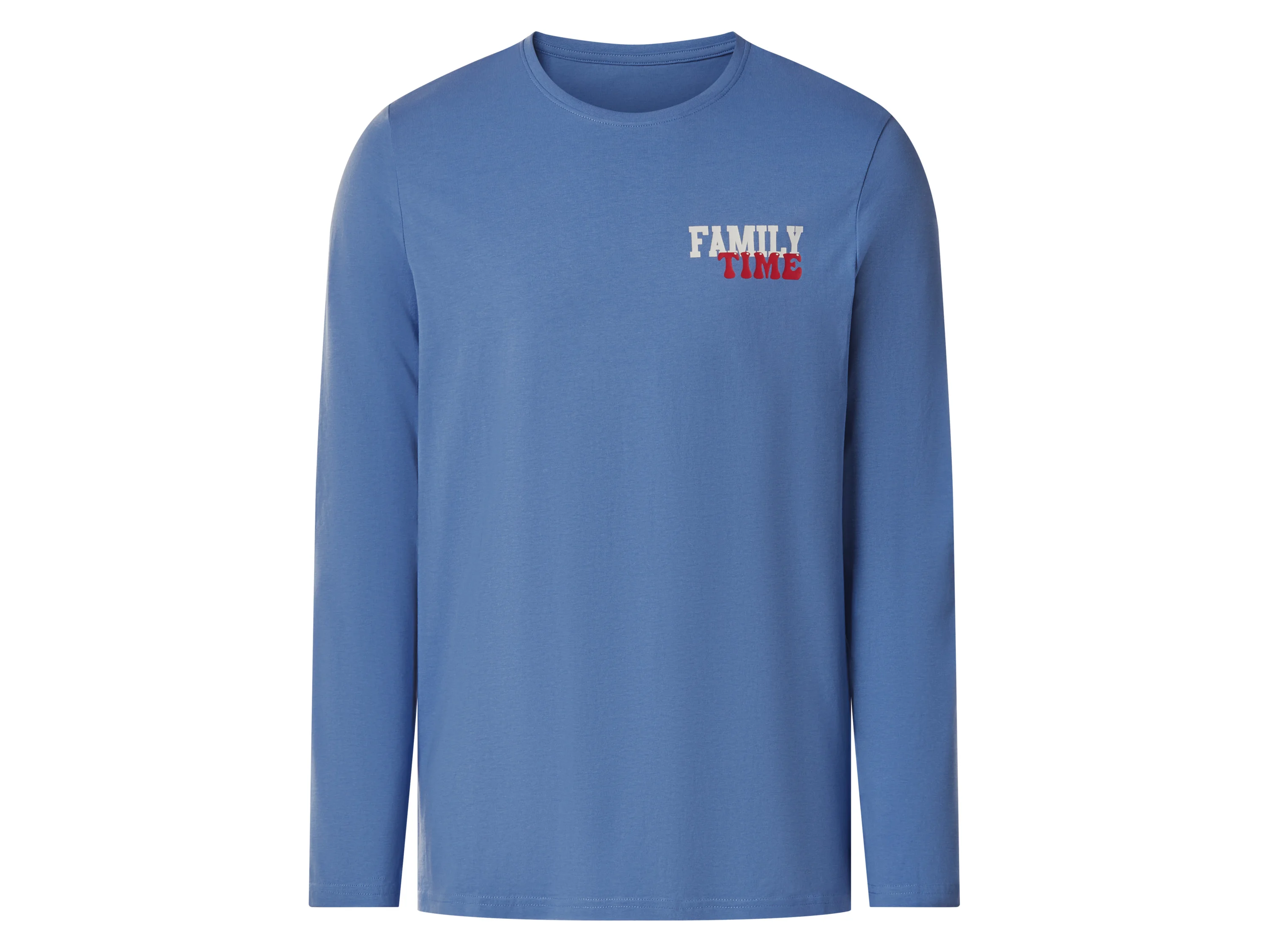 ESMARA MEN Herren Pyjama (blau/rot, XL (56/58)) – Bild 2 von 4