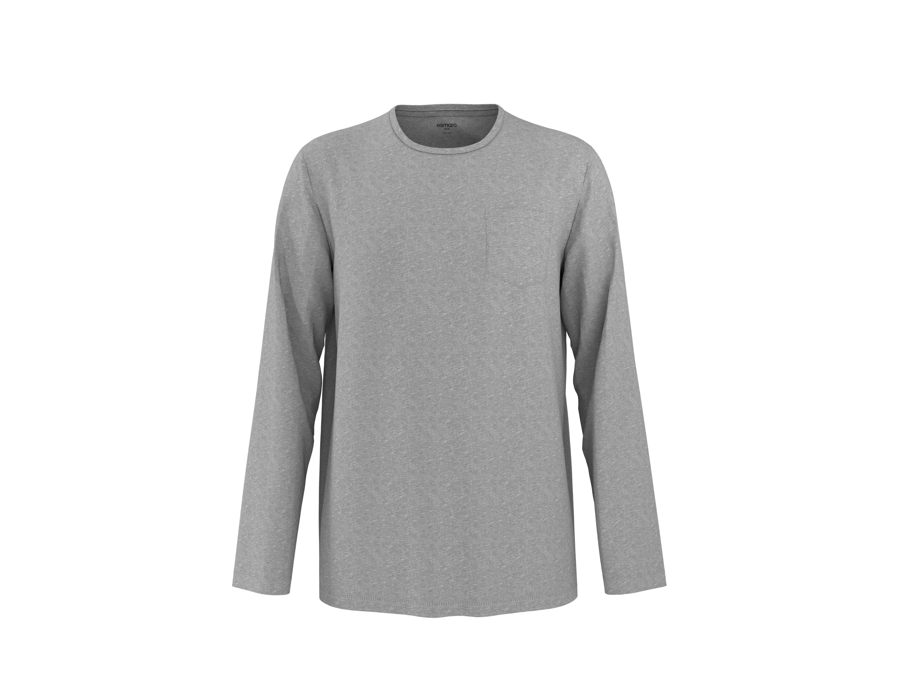 ESMARA MEN Herren Pyjama (Grau, XL (56/58)) – Bild 3 von 4