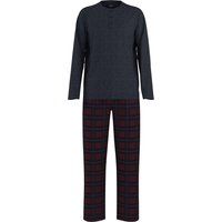 ESMARA MEN Herren Pyjama (Karo, M (48/50))