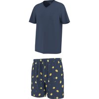 ESMARA MEN Herren Pyjama (Navy, S (44/46))