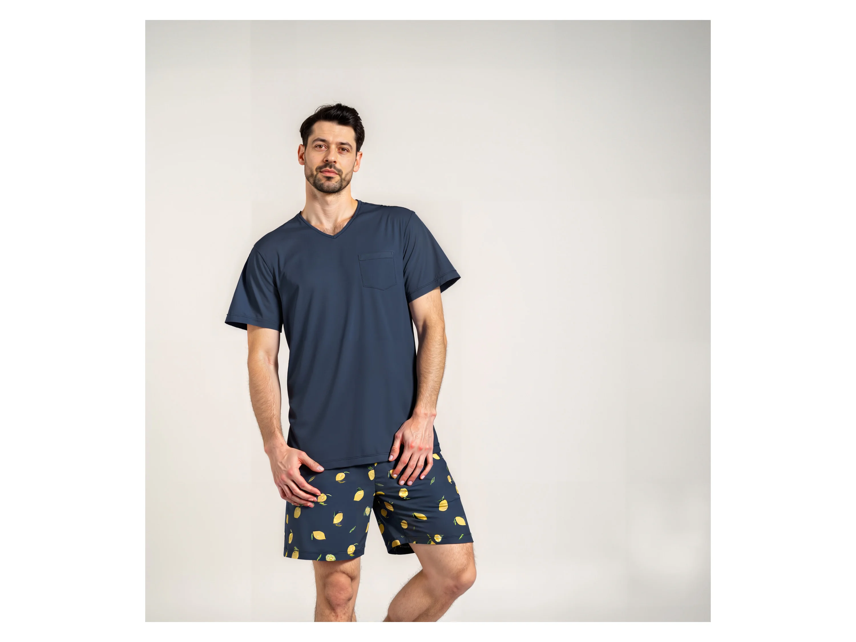 ESMARA MEN Herren Pyjama (Navy, L (52/54)) – Bild 2 von 4