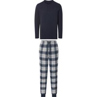 ESMARA MEN Herren Pyjama (navy/weiß, M (48/50))