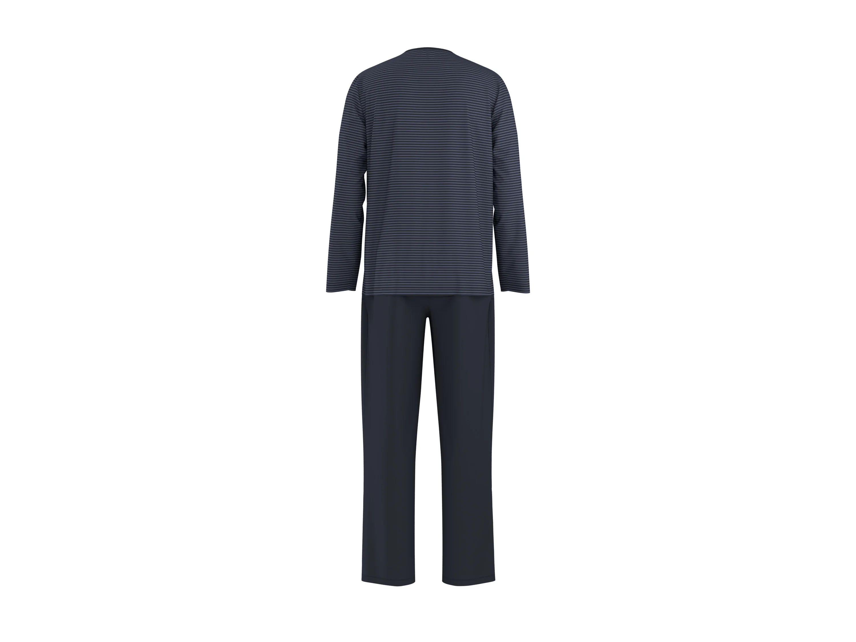 ESMARA MEN Herren Pyjama (Streifen, M (48/50)) – Bild 3 von 4
