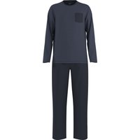 ESMARA MEN Herren Pyjama (Streifen, S (44/46))