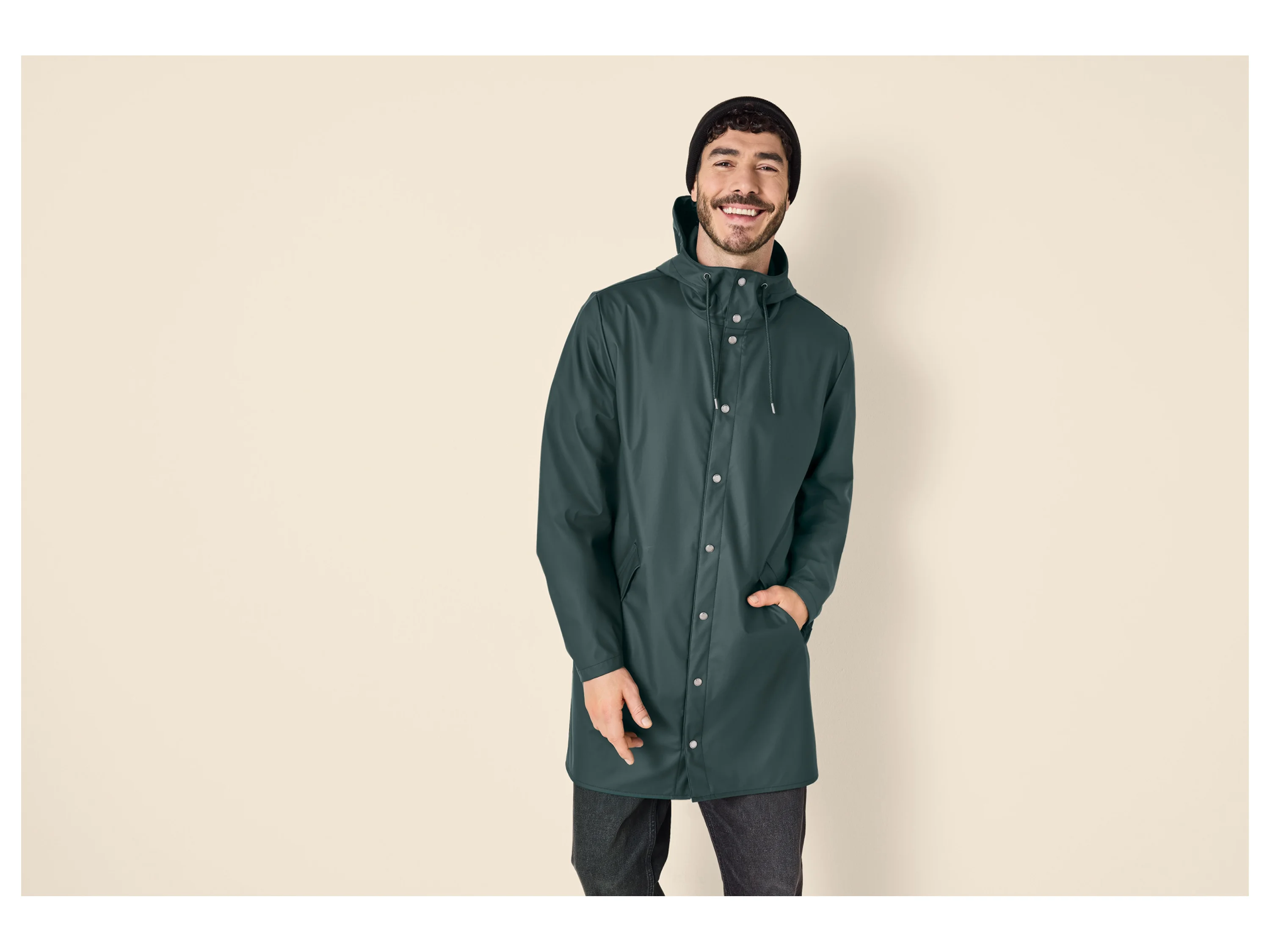 ESMARA MEN Herren Regenparka (Dunkelgrün, L (52/54)) – Bild 2 von 4