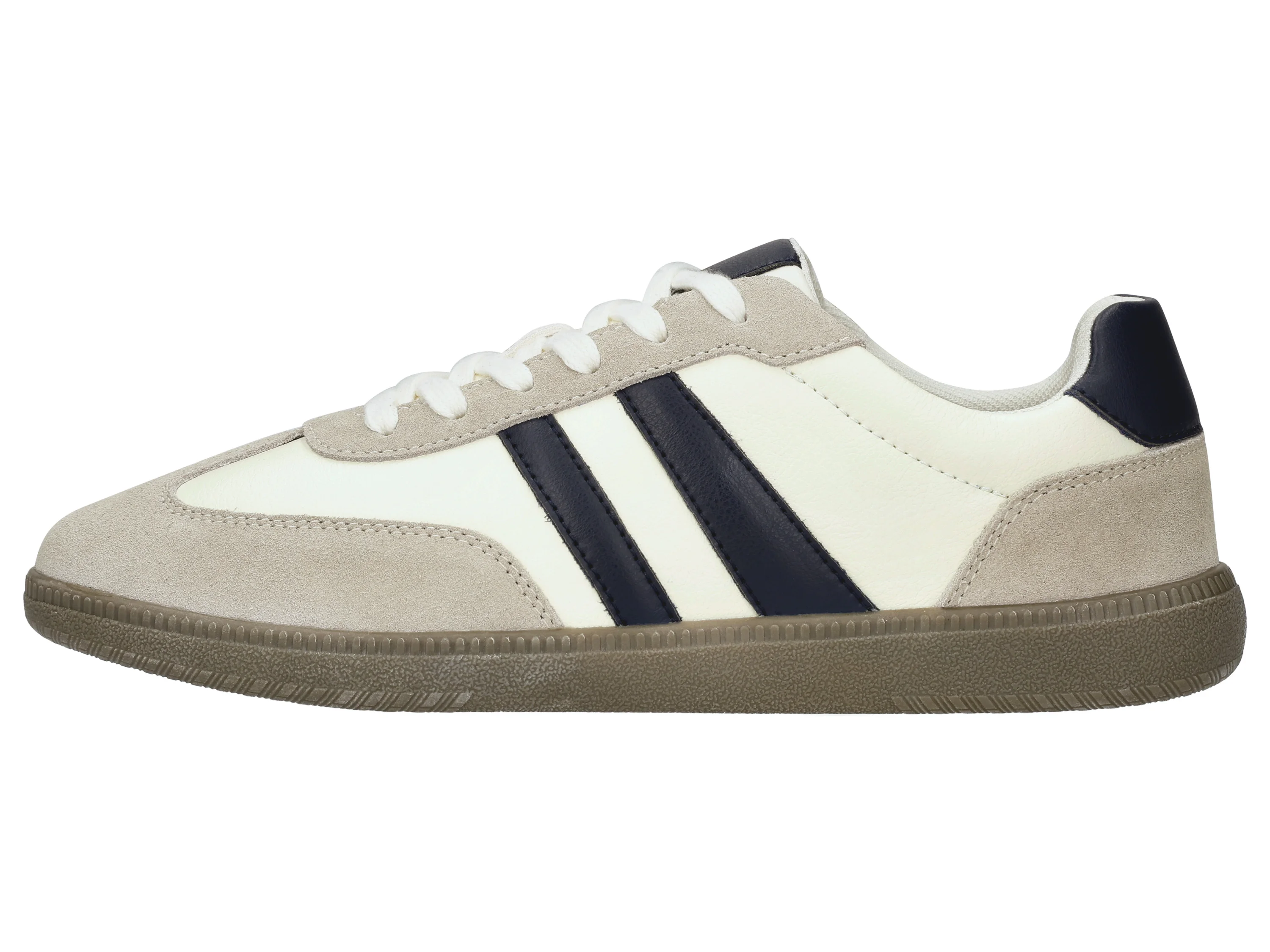 ESMARA MEN Herren Sneaker mit Leder (weiß/grau, 43) – Bild 3 von 4