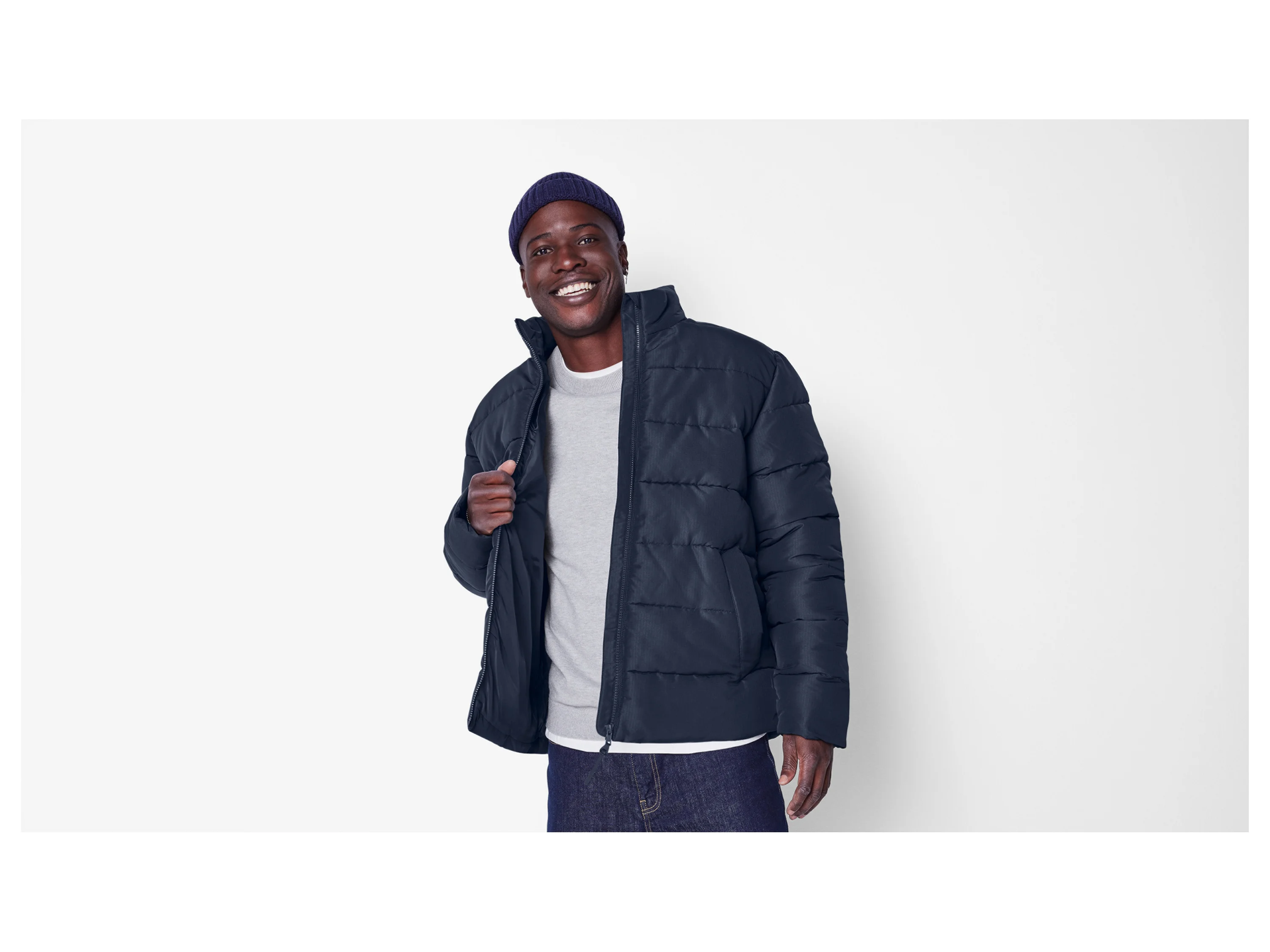 ESMARA MEN Herren Steppjacke (Navy, XL (56/58)) – Bild 2 von 3