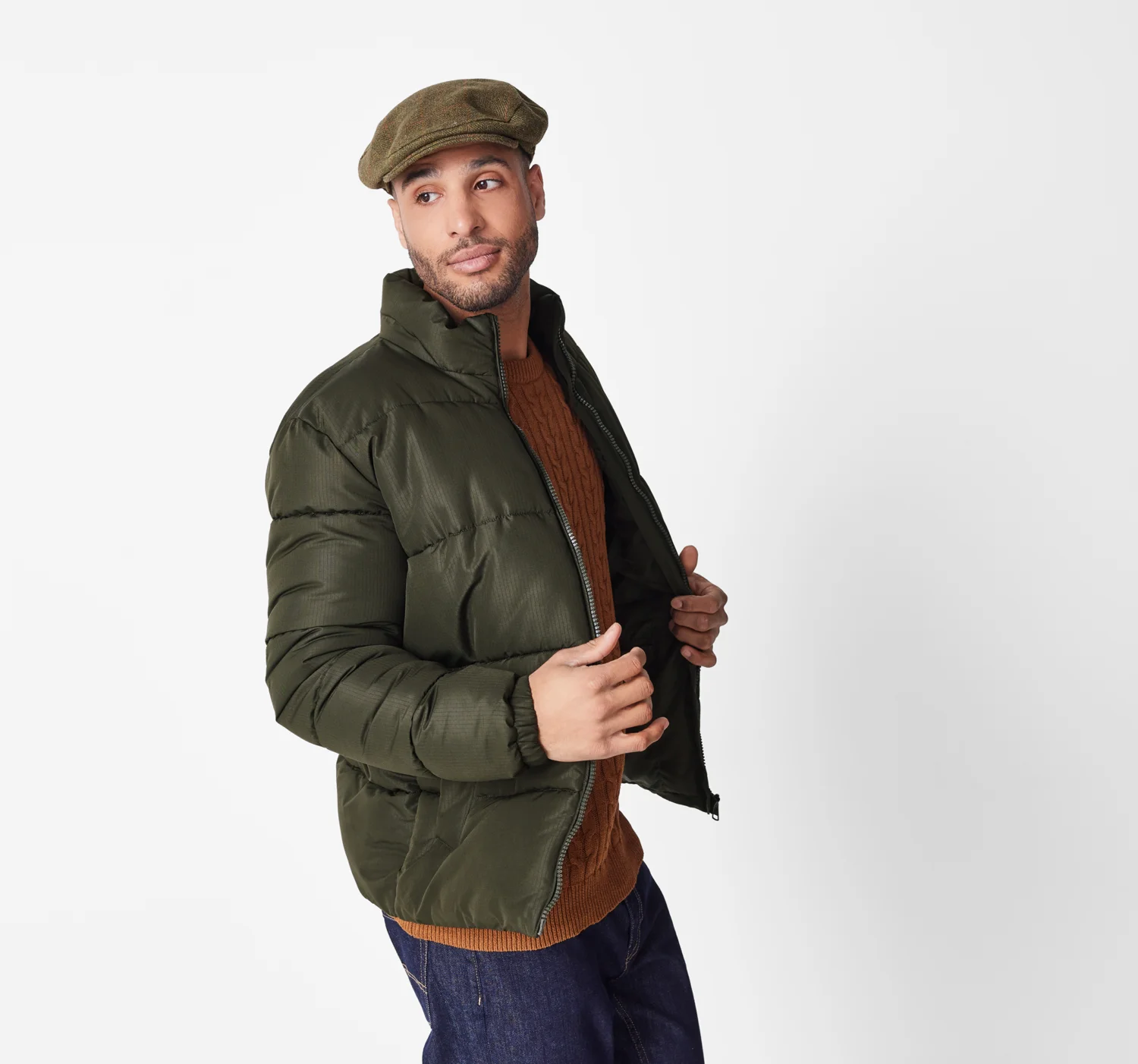 ESMARA MEN Herren Steppjacke (Olive, S (44/46)) – Bild 2 von 4