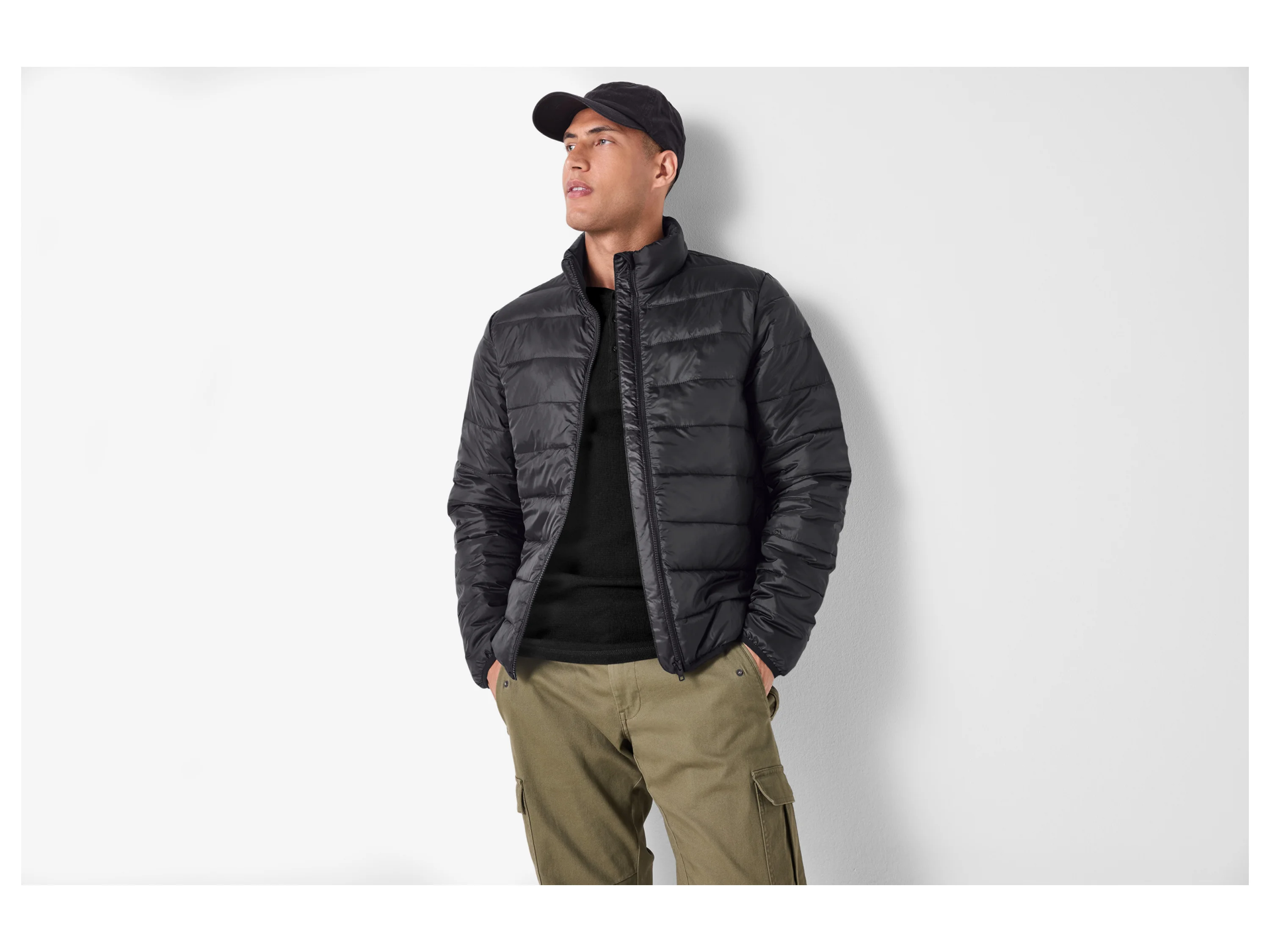 ESMARA MEN Herren Steppjacke (Schwarz, M (48/50)) – Bild 2 von 4