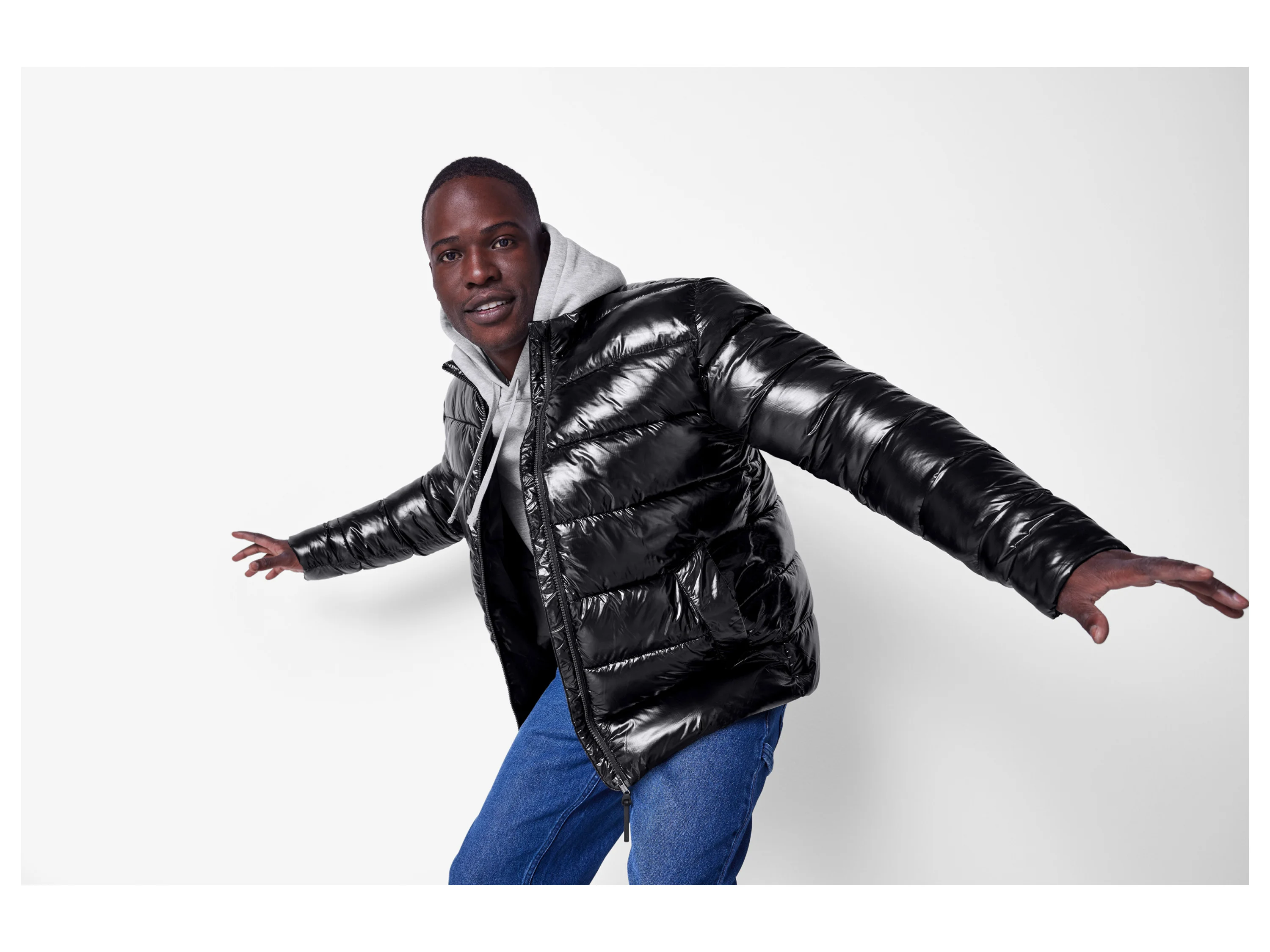 ESMARA MEN Herren Steppjacke (Schwarz, S (44/46)) – Bild 2 von 4