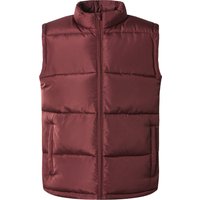 ESMARA MEN Herren Steppweste (Dunkelrot, M (48/50))