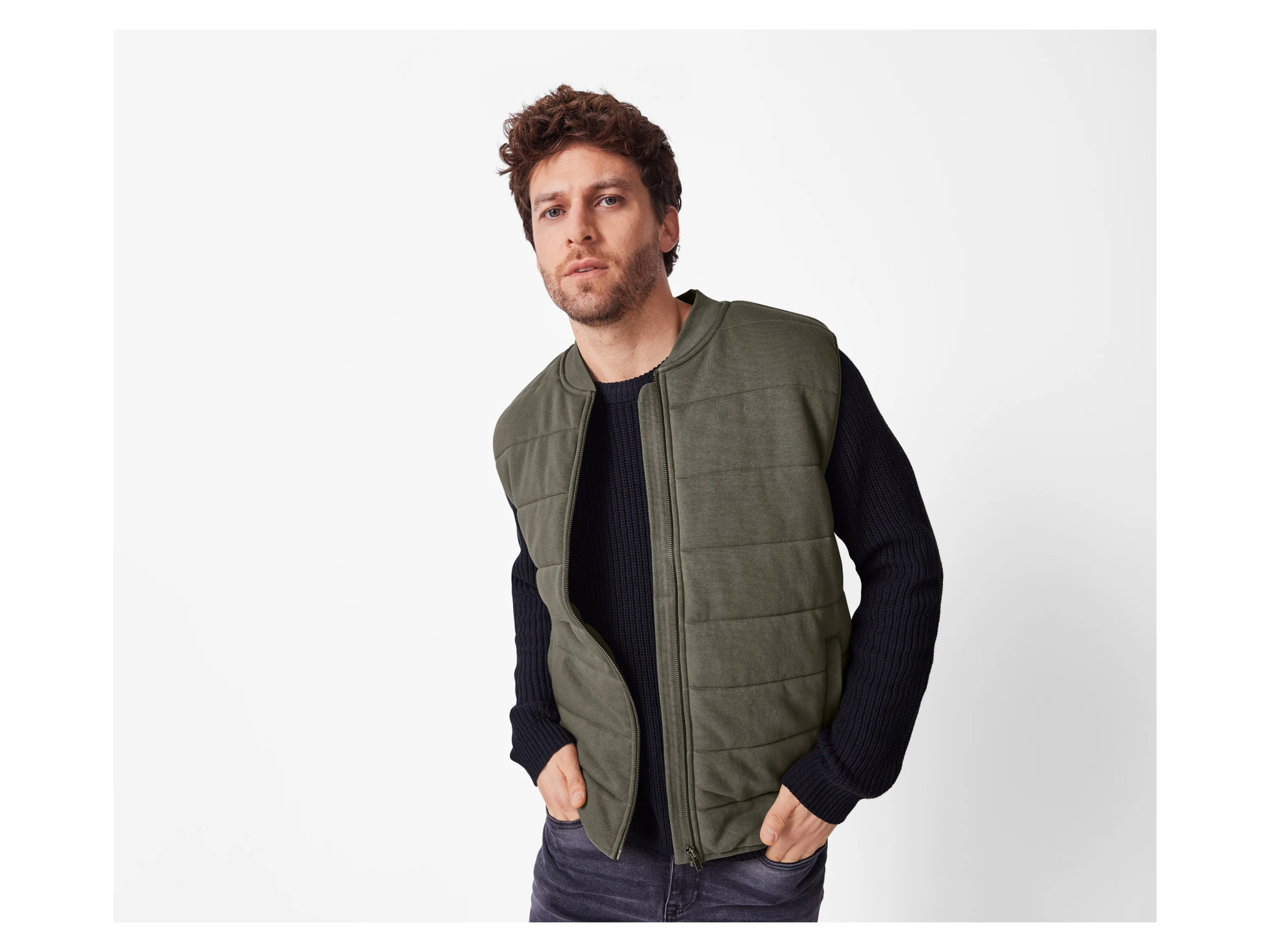 ESMARA MEN Herren Steppweste (Grün, M (48/50)) – Bild 2 von 3