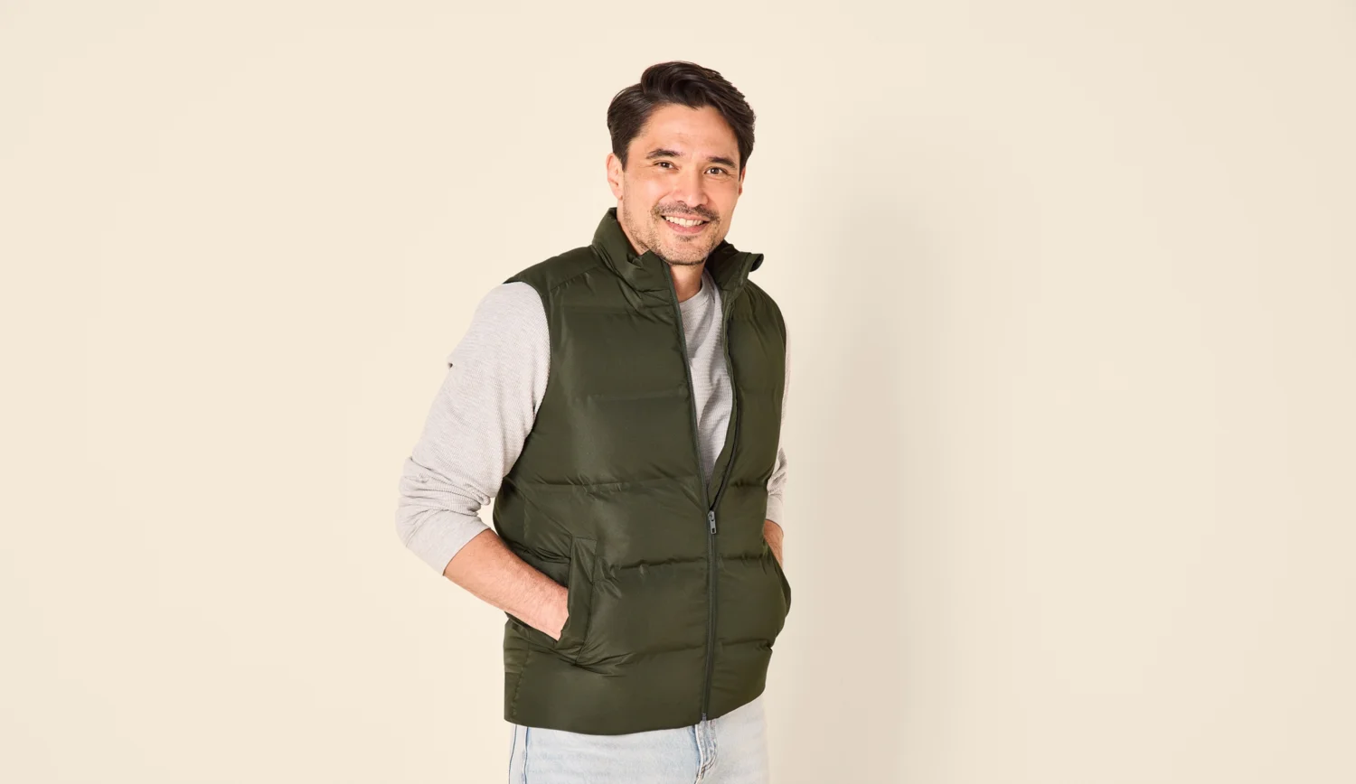 ESMARA MEN Herren Steppweste (Olive, XXL(60/62)) – Bild 2 von 4
