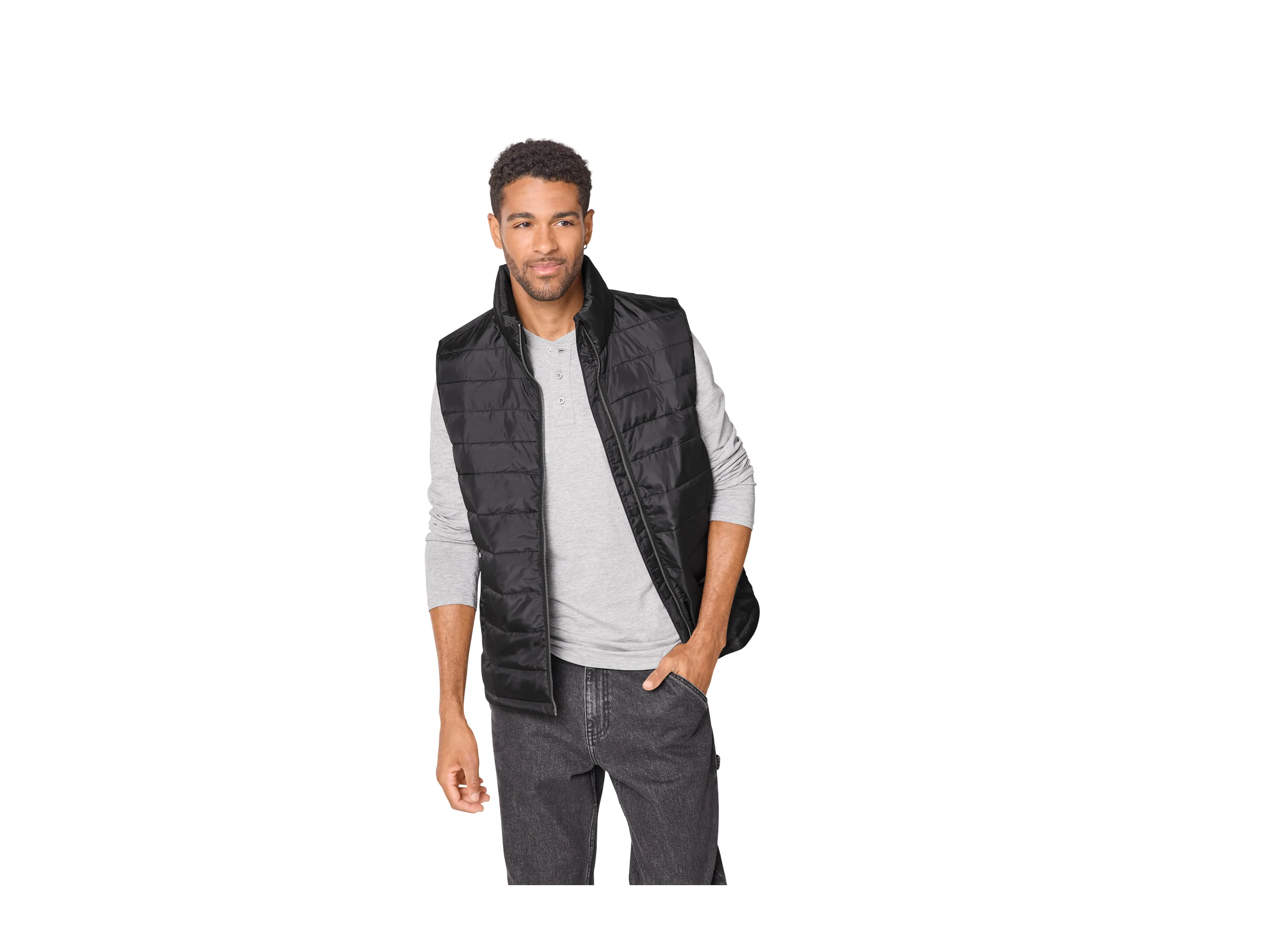 ESMARA MEN Herren Steppweste (Schwarz, M (48/50)) – Bild 2 von 4
