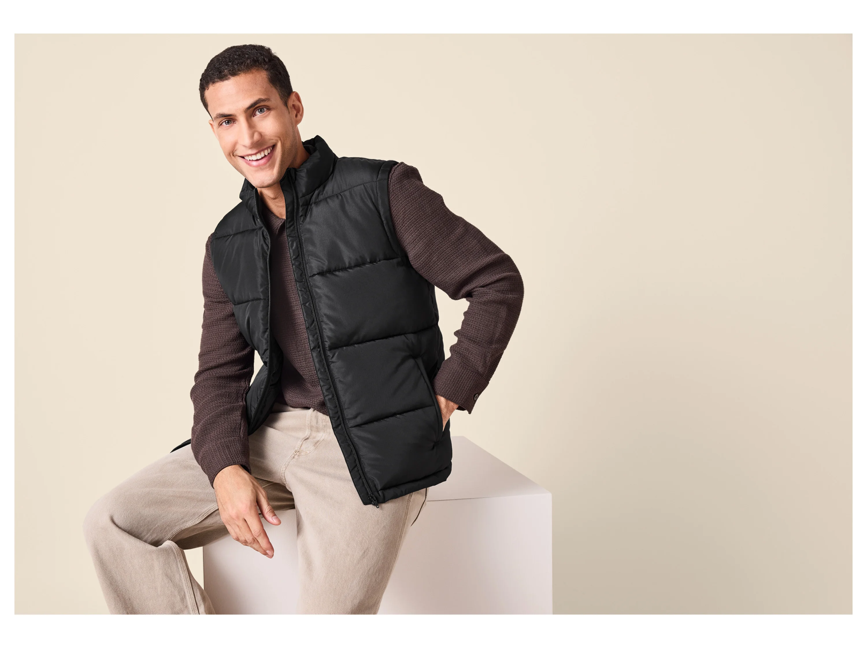 ESMARA MEN Herren Steppweste (Schwarz, XXL (60/62)) – Bild 2 von 4