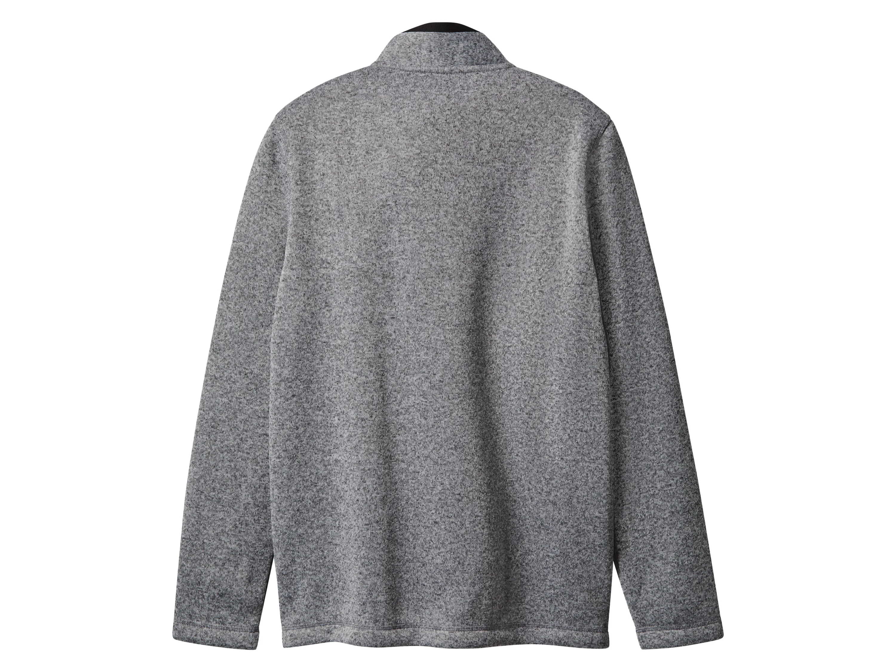 ESMARA MEN Herren Strickfleece-Jacke (Grau, M (48/50)) – Bild 3 von 4