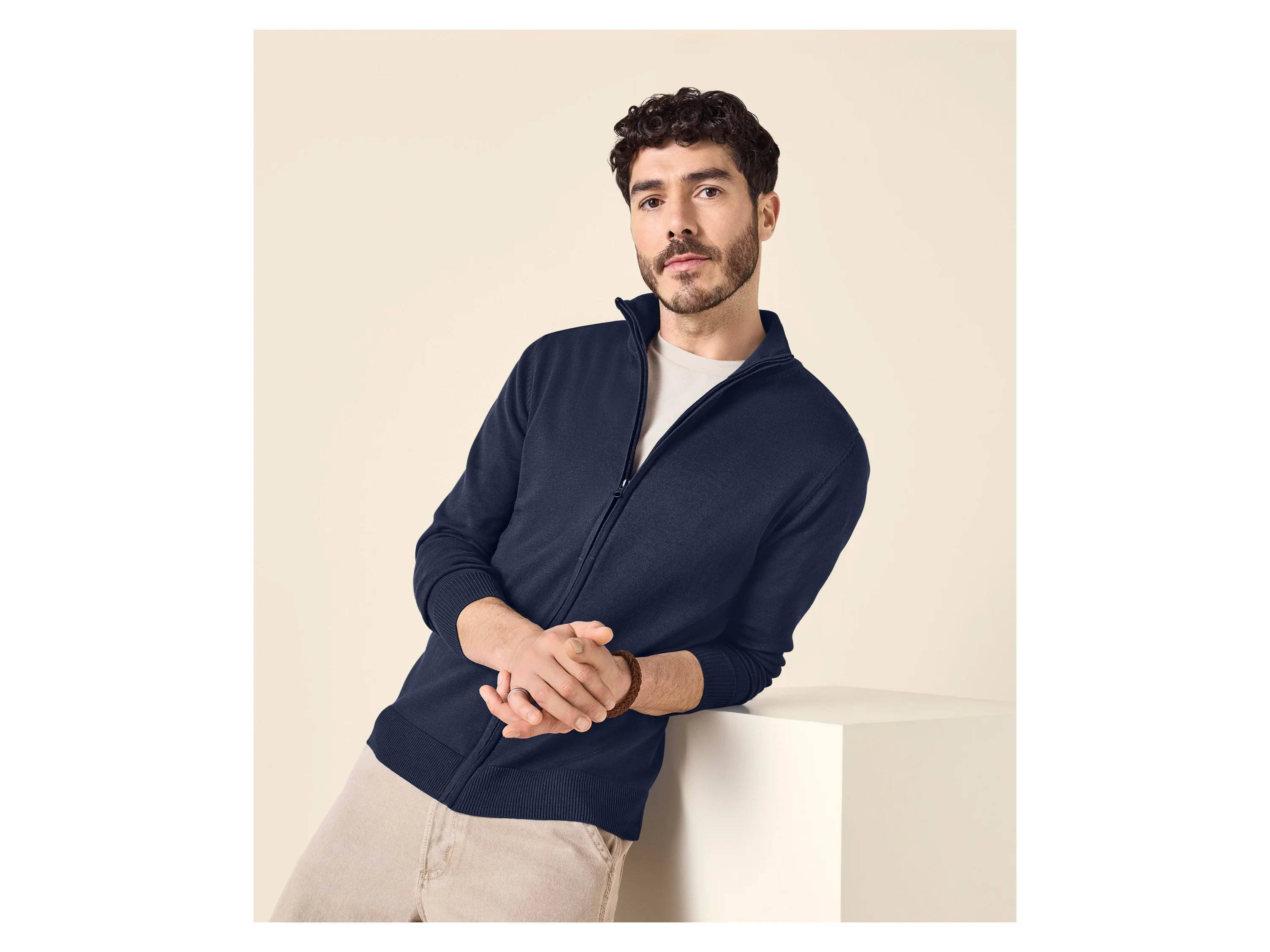 ESMARA MEN Herren Strickjacke (navy, XL (56/58)) – Bild 2 von 3