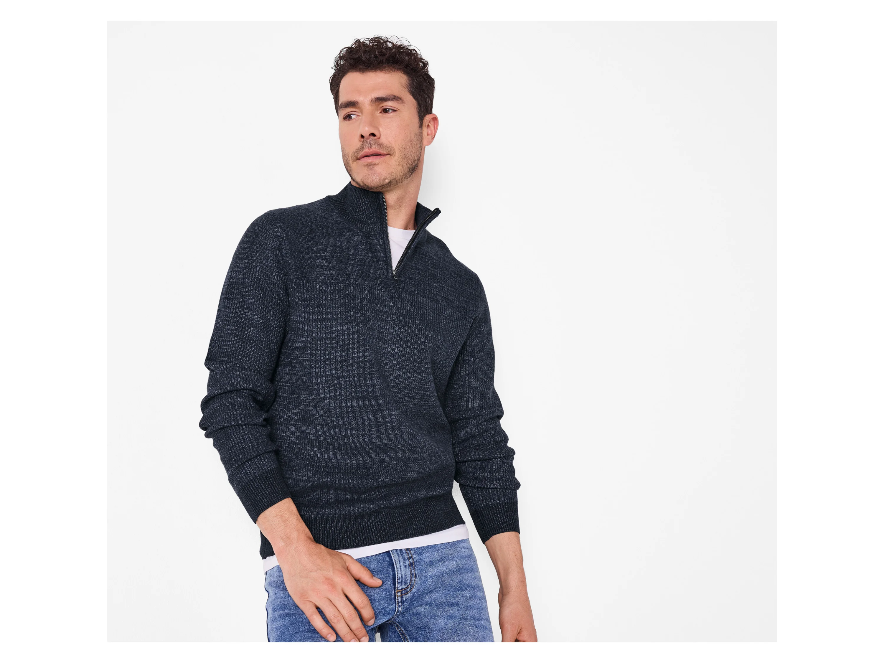 ESMARA MEN Herren Stricktroyer (Dunkelblau, XXL (60/62)) – Bild 2 von 4