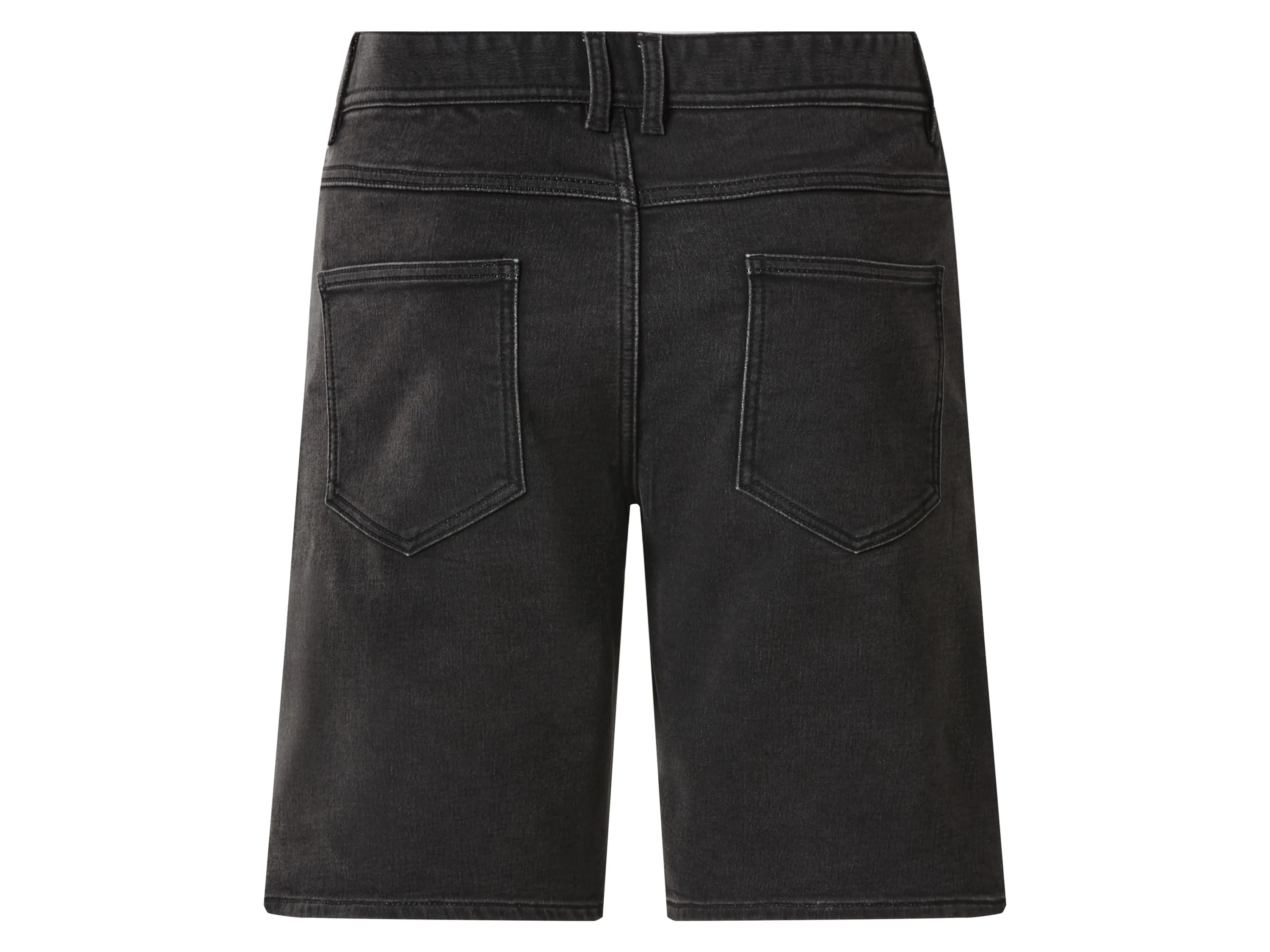 ESMARA MEN Herren Sweat-Denim-Bermudas (Schwarz, 48) – Bild 2 von 2