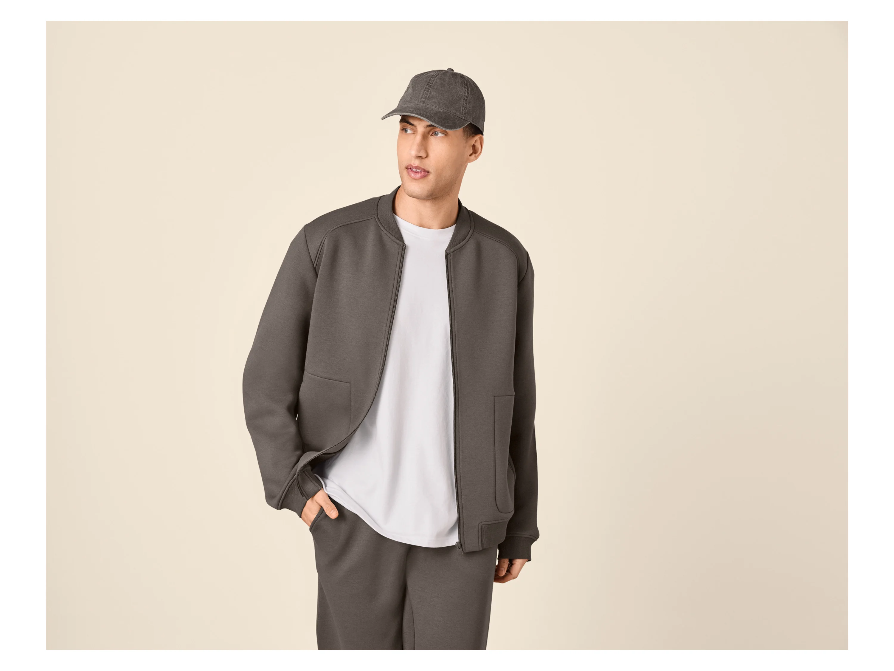 ESMARA MEN Herren Sweatjacke (Braun, XXL (60/62)) – Bild 2 von 3