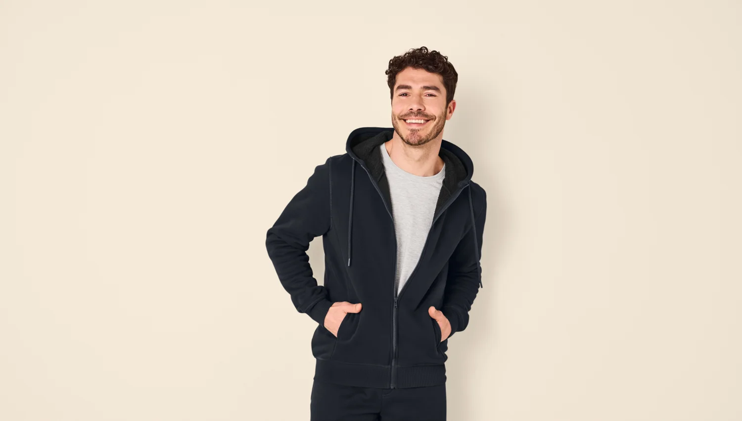 ESMARA MEN Herren Sweatjacke (Navy, XL (56/58)) – Bild 2 von 3