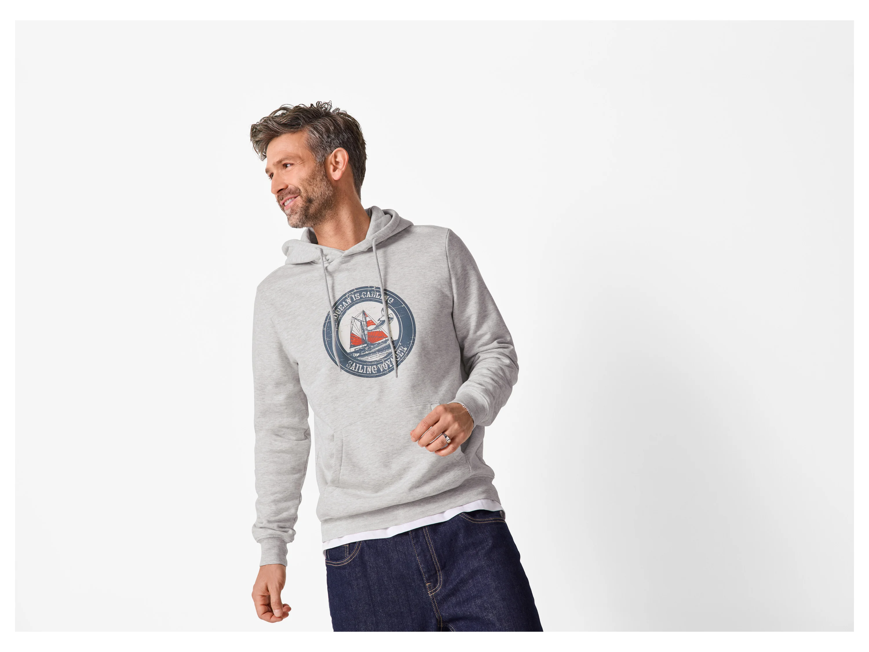 ESMARA MEN Herren Sweatpullover (Grau, XXL (60/62)) – Bild 2 von 3