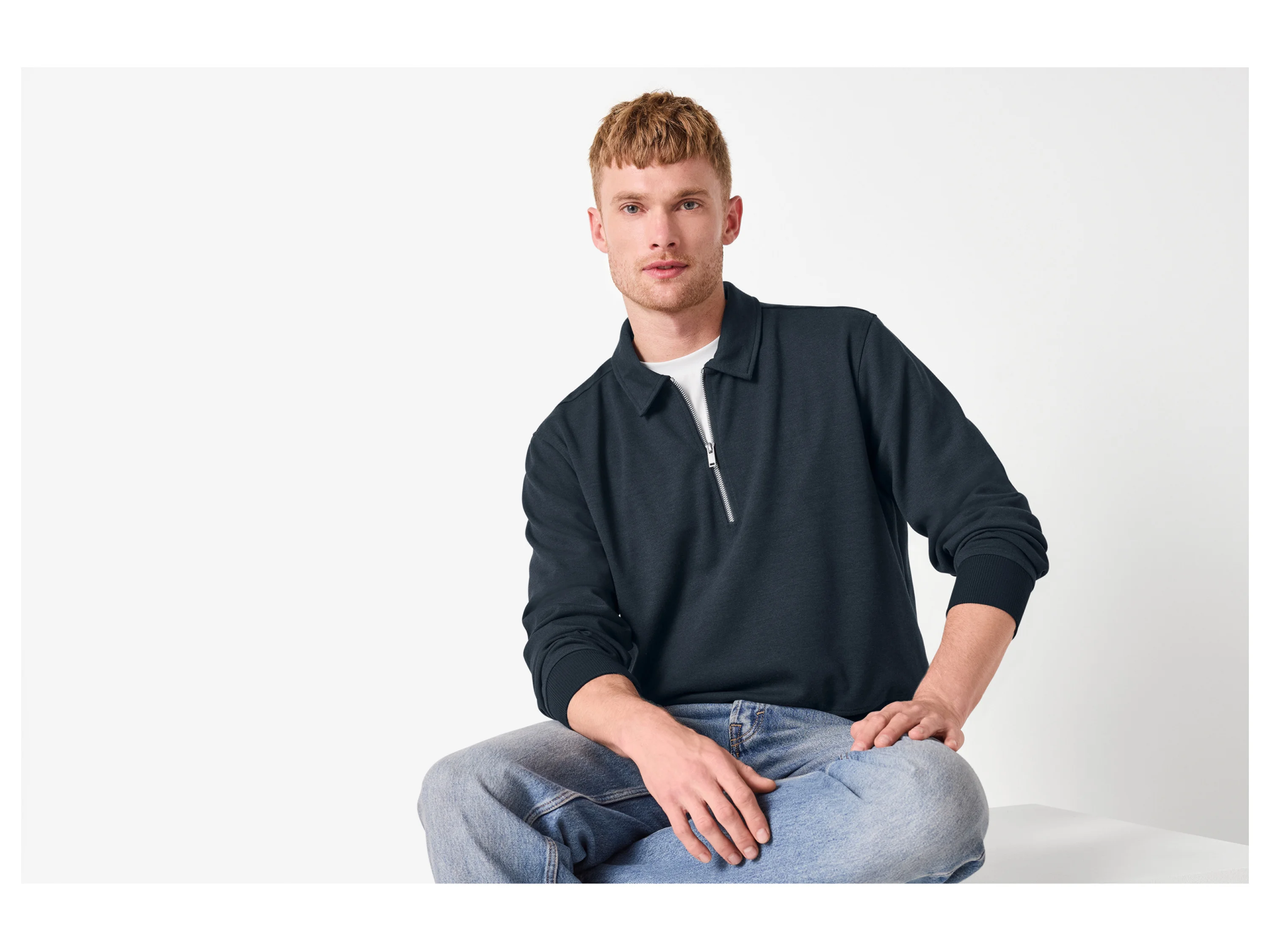 ESMARA MEN Herren Sweatshirt (Navy, M (48/50)) – Bild 2 von 3