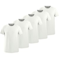 ESMARA MEN Herren T-Shirt, 5 Stück (Weiß, L (52/54))