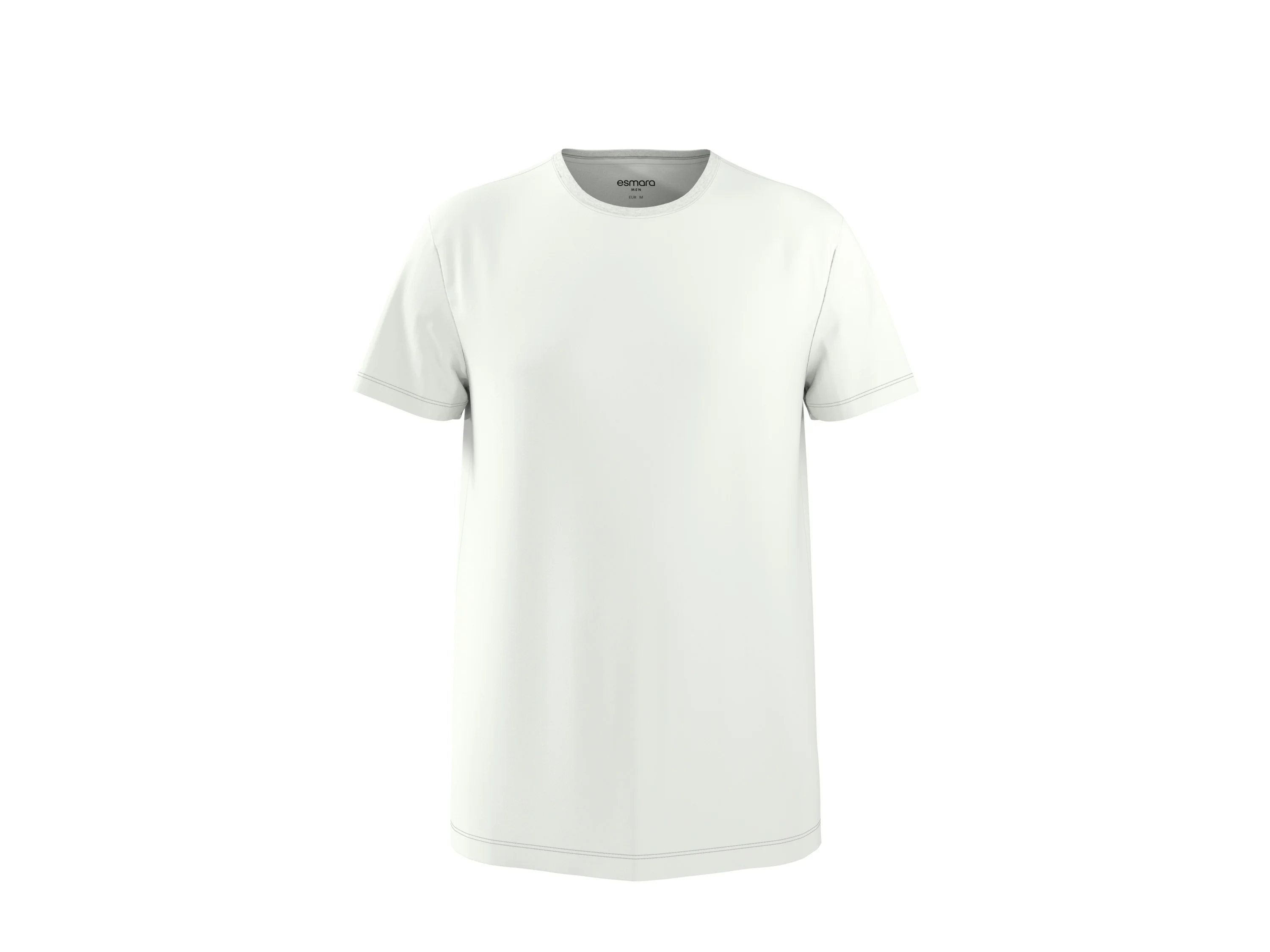 ESMARA MEN Herren T-Shirt, 5 Stück (Weiß, XXL (60/62)) – Bild 3 von 4
