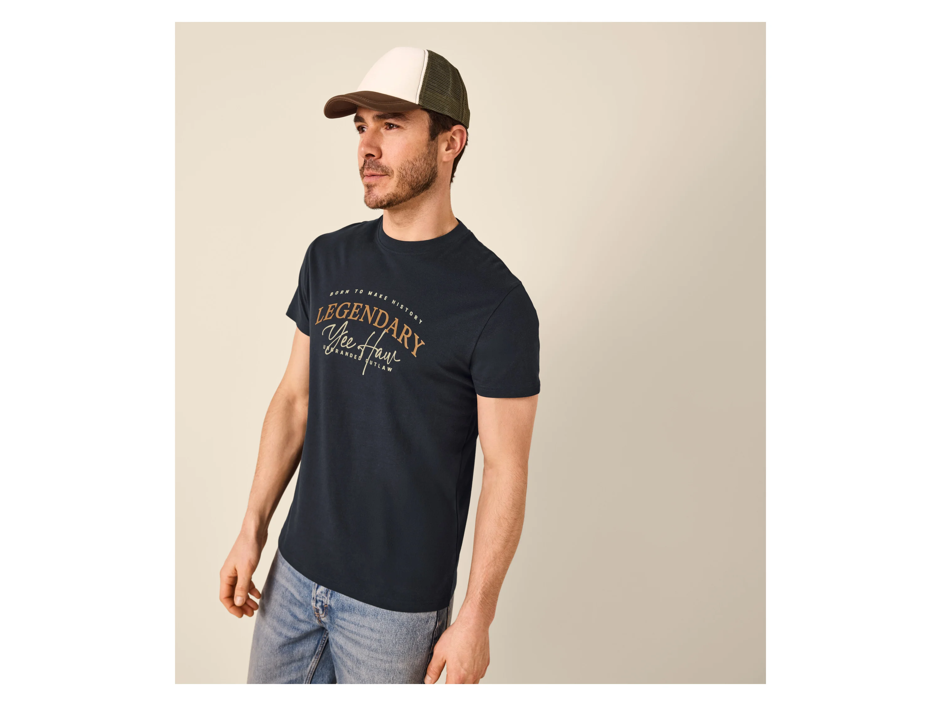 ESMARA MEN Herren T-Shirt (Navy, L (52/54)) – Bild 2 von 3