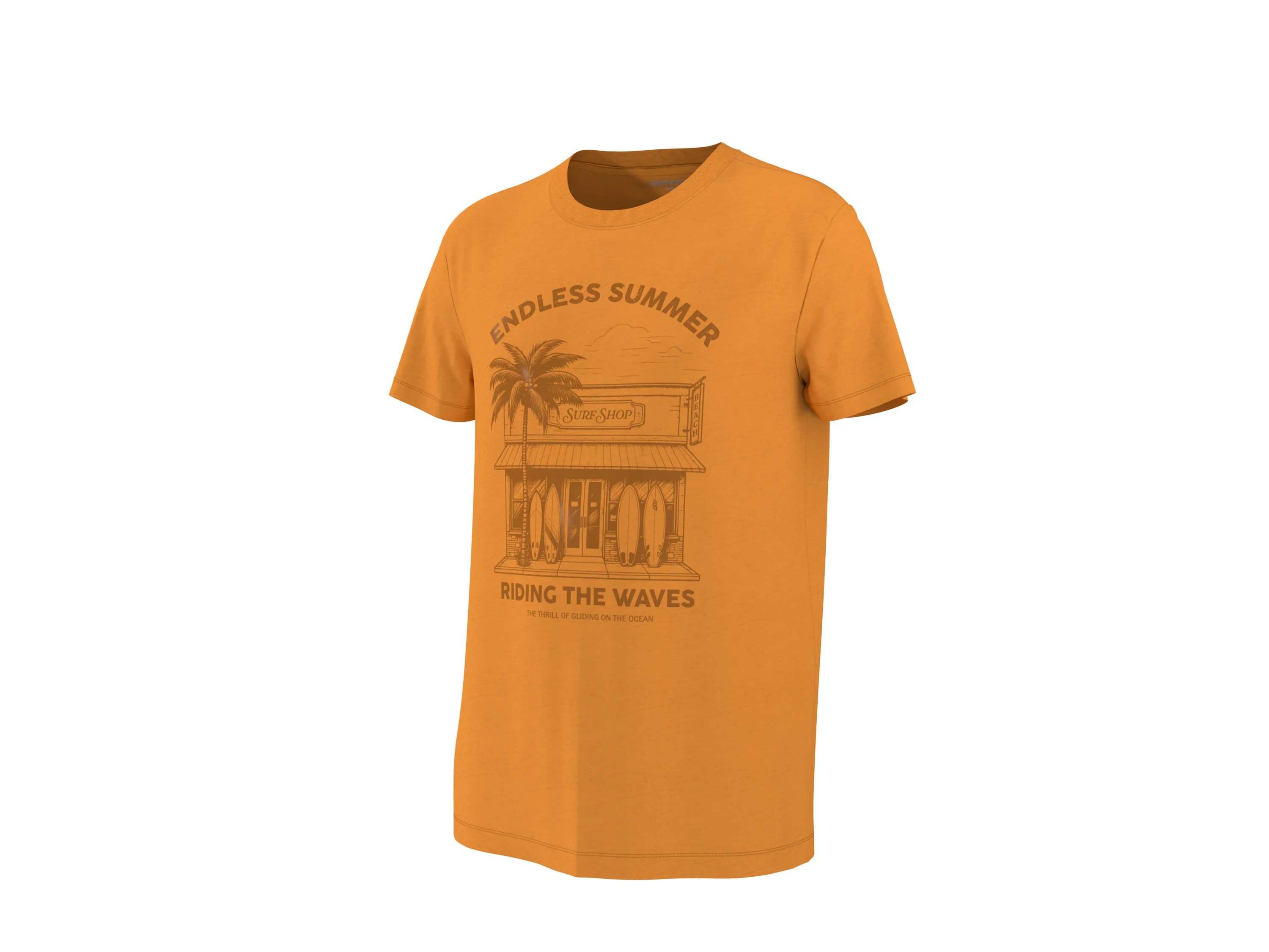 ESMARA MEN Herren T-Shirt (Orange, M (48/50)) – Bild 4 von 4