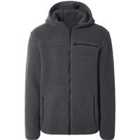 ESMARA MEN Herren Teddyfleece-Jacke (Dunkelgrau, XXL (60/62))
