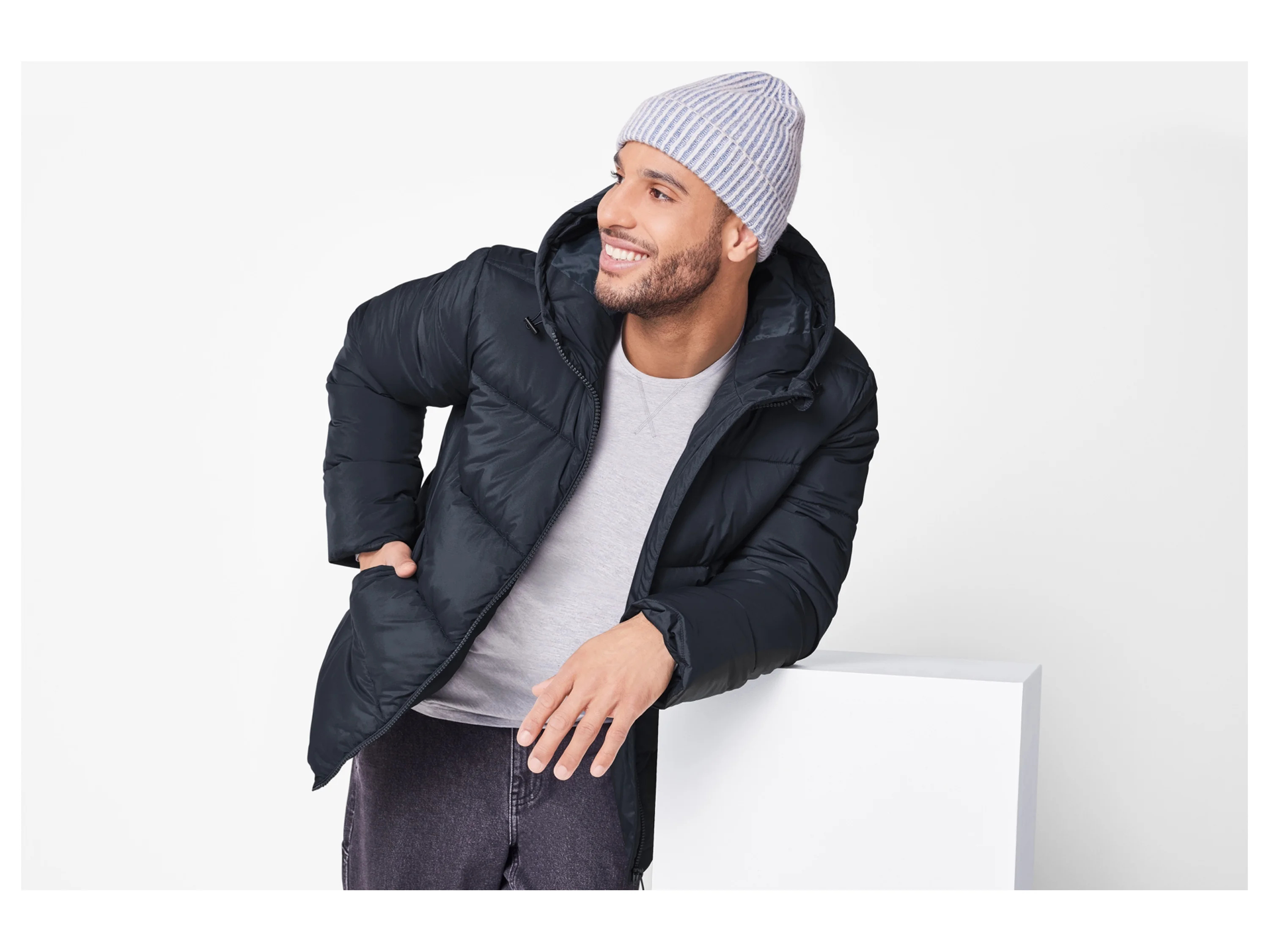ESMARA MEN Herren Thermo-Steppjacke (Navy, L (52/54)) – Bild 2 von 4