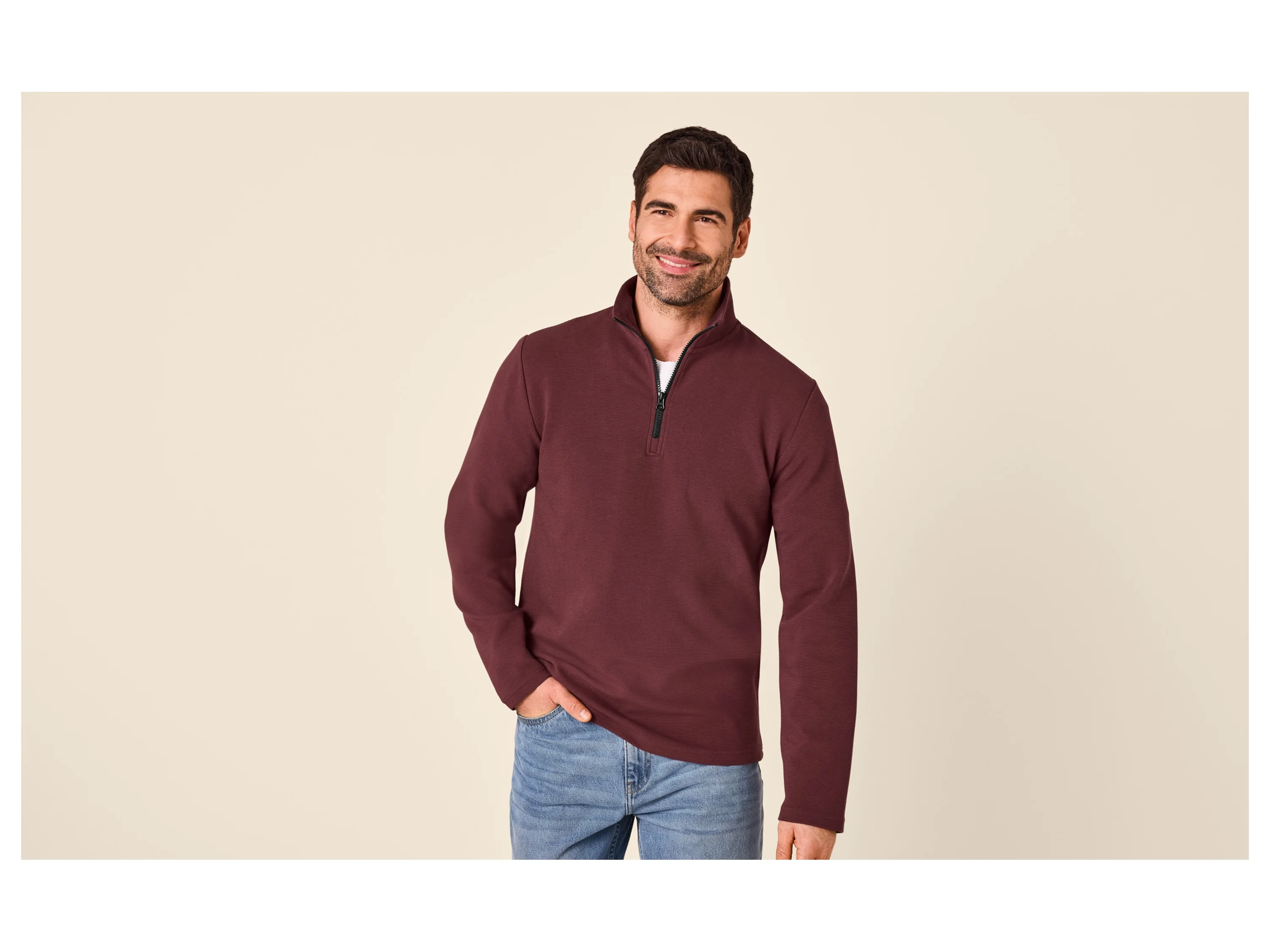 ESMARA MEN Herren Troyer (Rot, XL (56/58)) – Bild 2 von 4