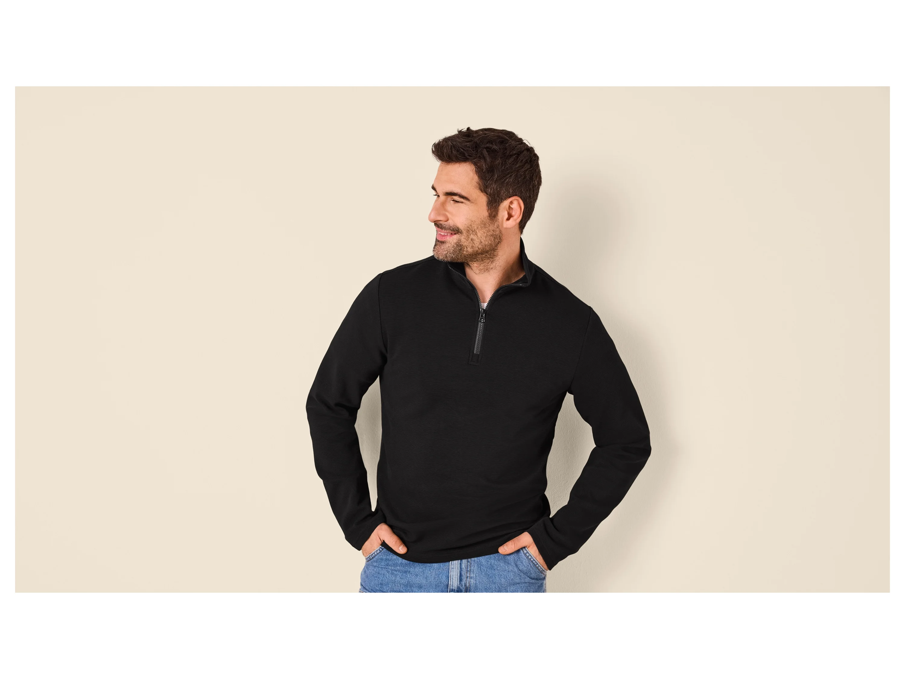 ESMARA MEN Herren Troyer (Schwarz, XXL (60/62)) – Bild 2 von 4
