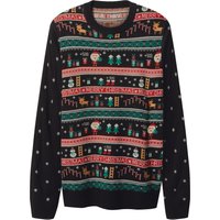 ESMARA MEN Herren Weihnachtspullover (Schwarz, S (44/46))